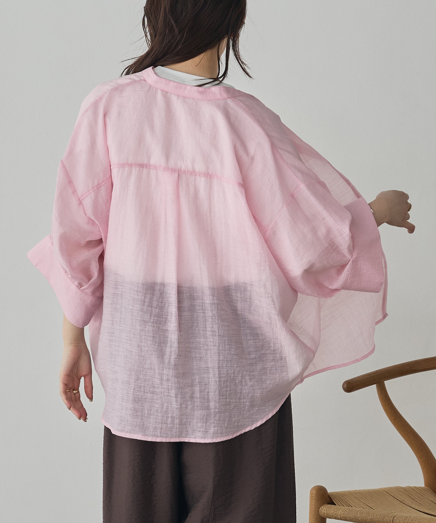 HIGH-TWIST SLUB DOLMAN SHIRT