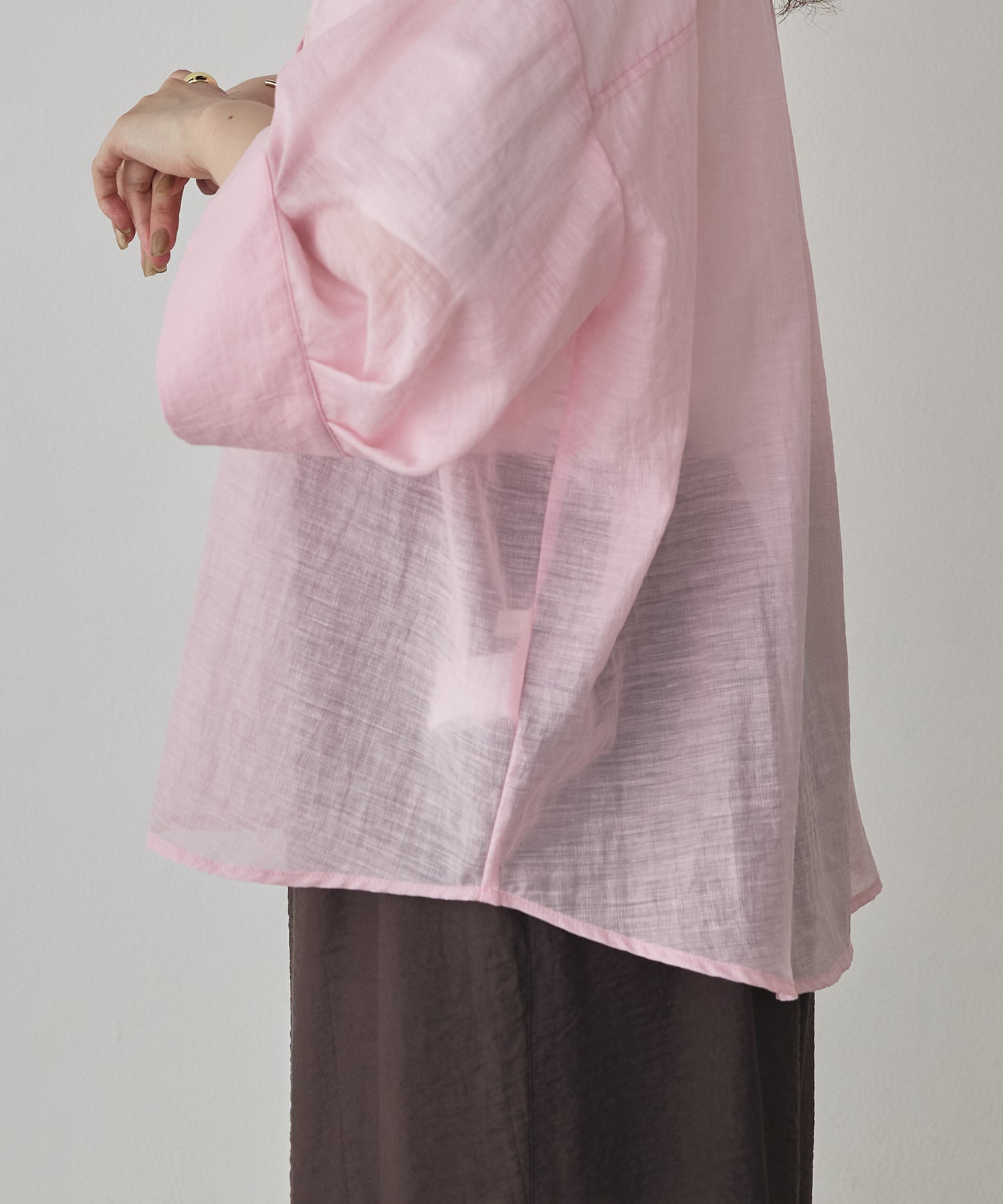 HIGH-TWIST SLUB DOLMAN SHIRT