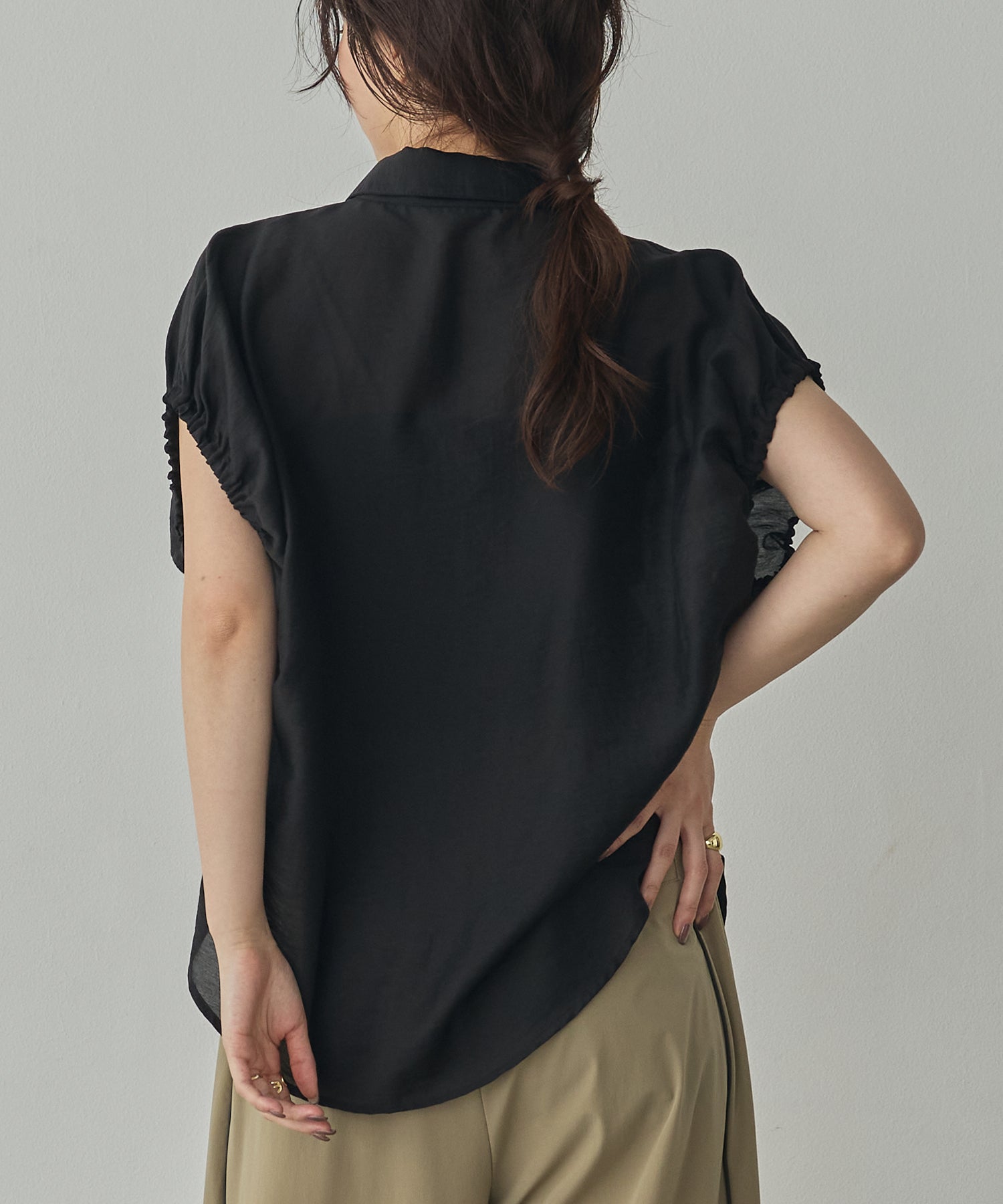 SOLID-COLOR YARN-DYED CHECK OVERSHIRT