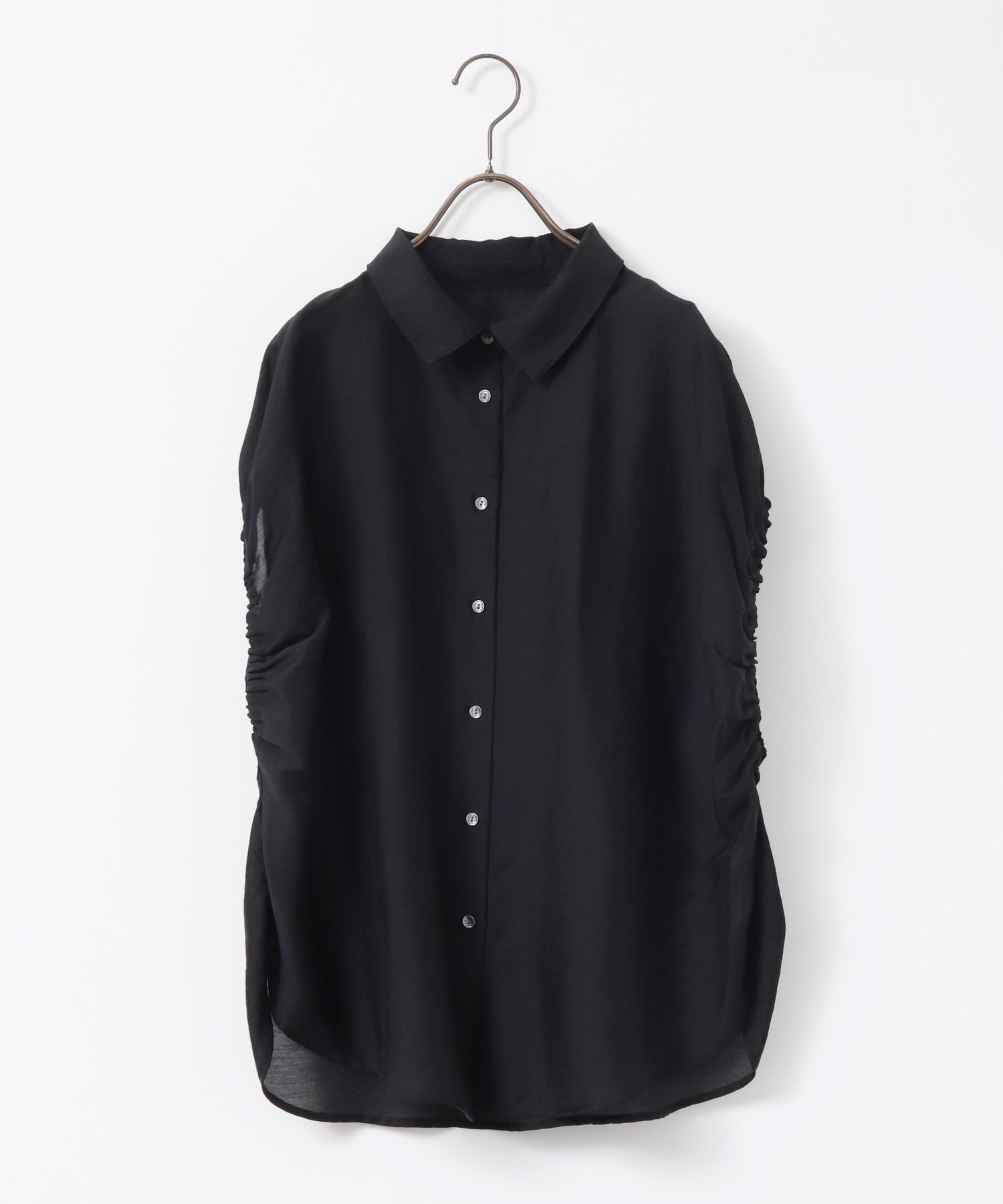 SOLID-COLOR YARN-DYED CHECK OVERSHIRT
