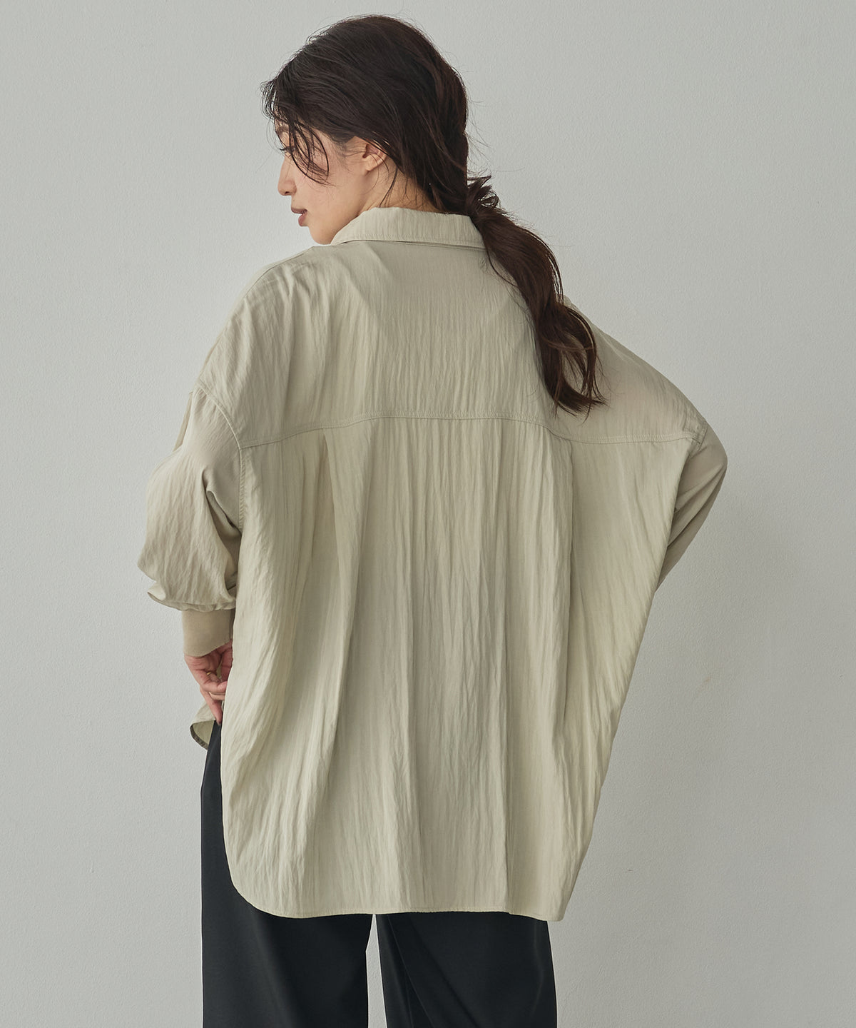 VINTAGE BROADCLOTH FRILLED SHIRT-STYLE JACKET
