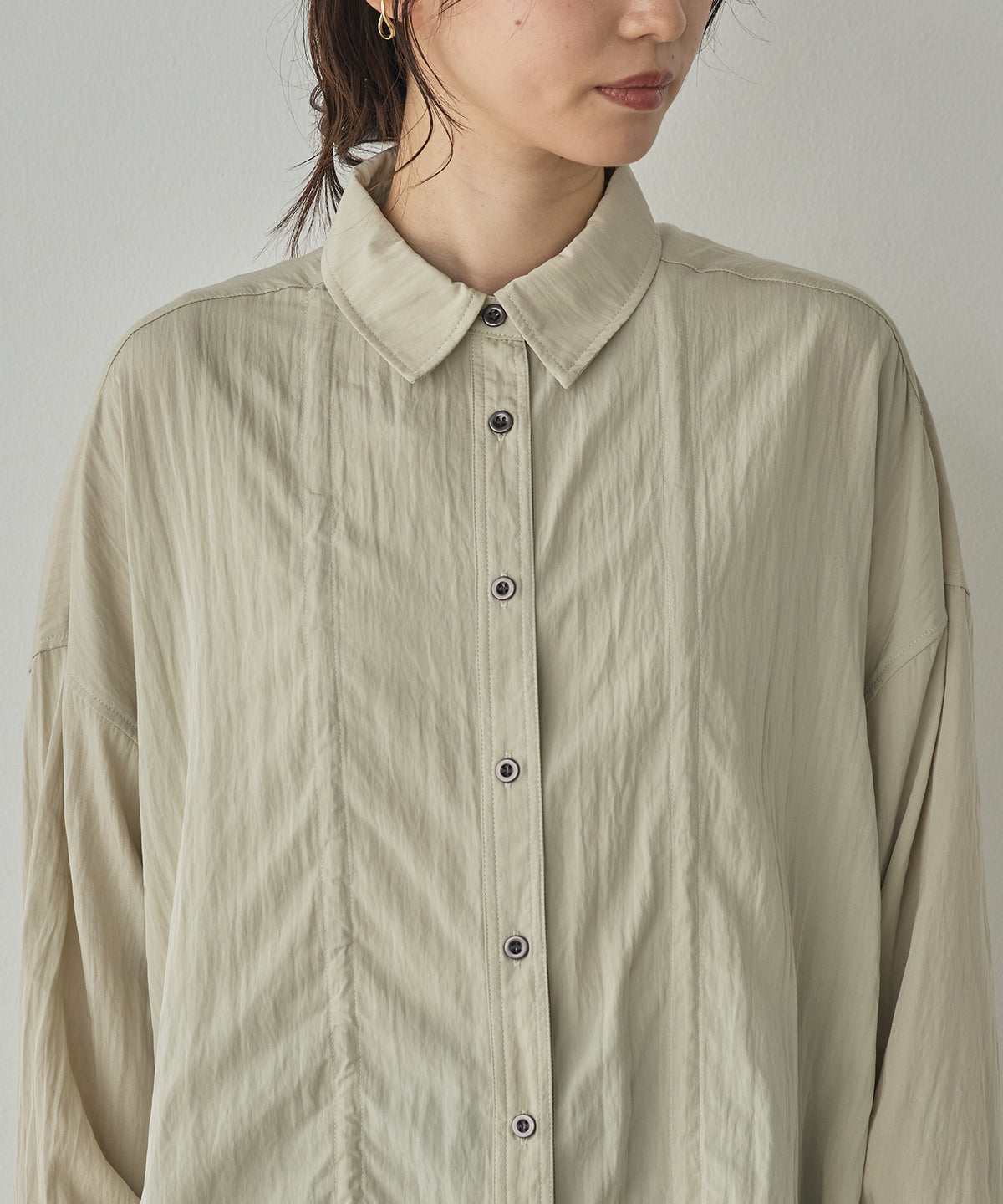 VINTAGE BROADCLOTH FRILLED SHIRT-STYLE JACKET