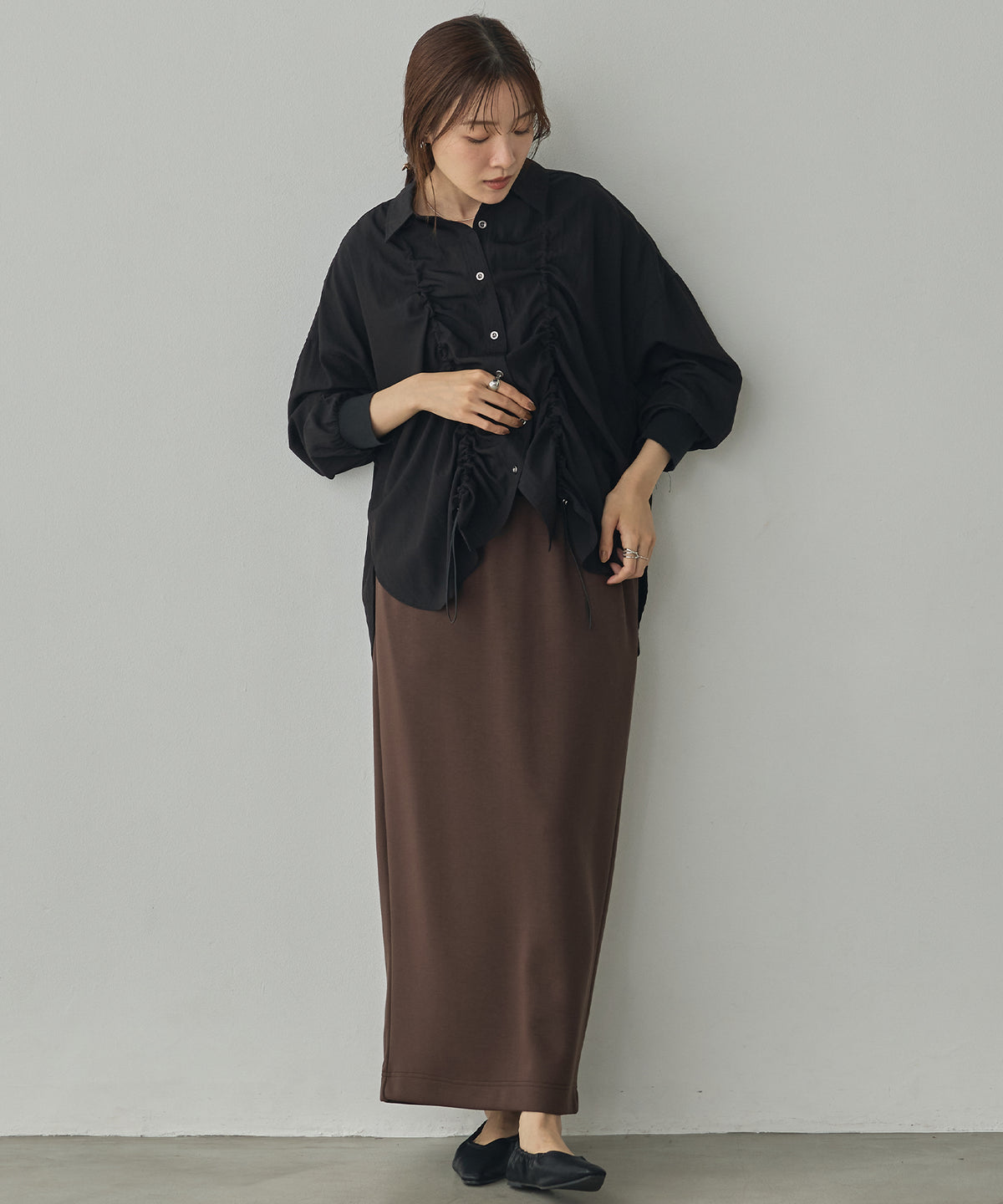 VINTAGE BROADCLOTH FRILLED SHIRT-STYLE JACKET