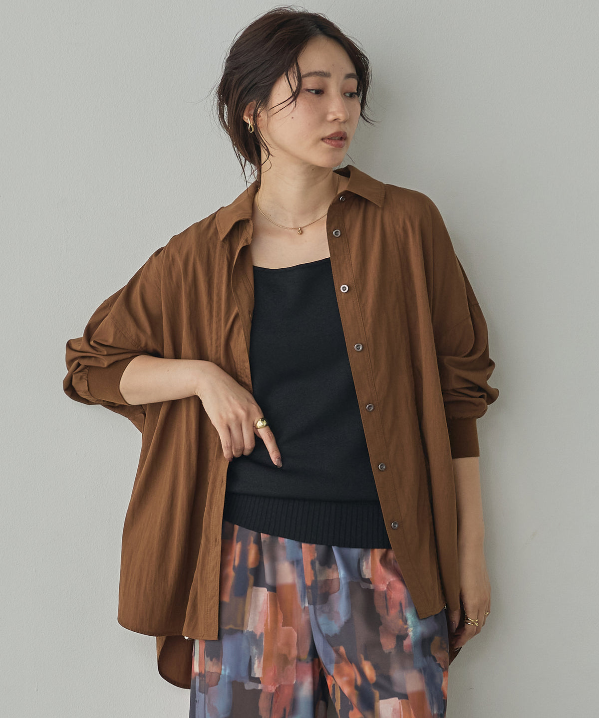 VINTAGE BROADCLOTH FRILLED SHIRT-STYLE JACKET