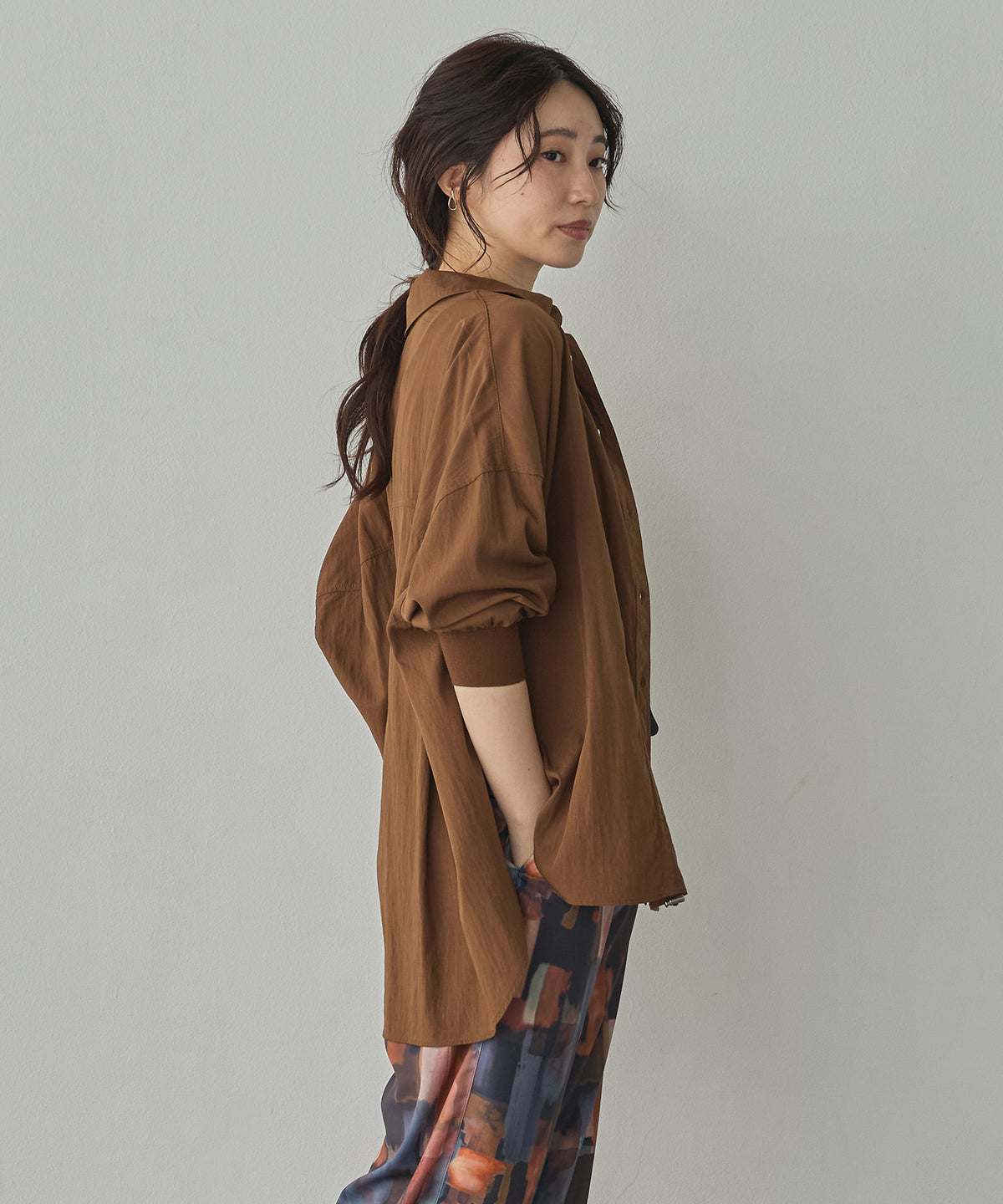 VINTAGE BROADCLOTH FRILLED SHIRT-STYLE JACKET