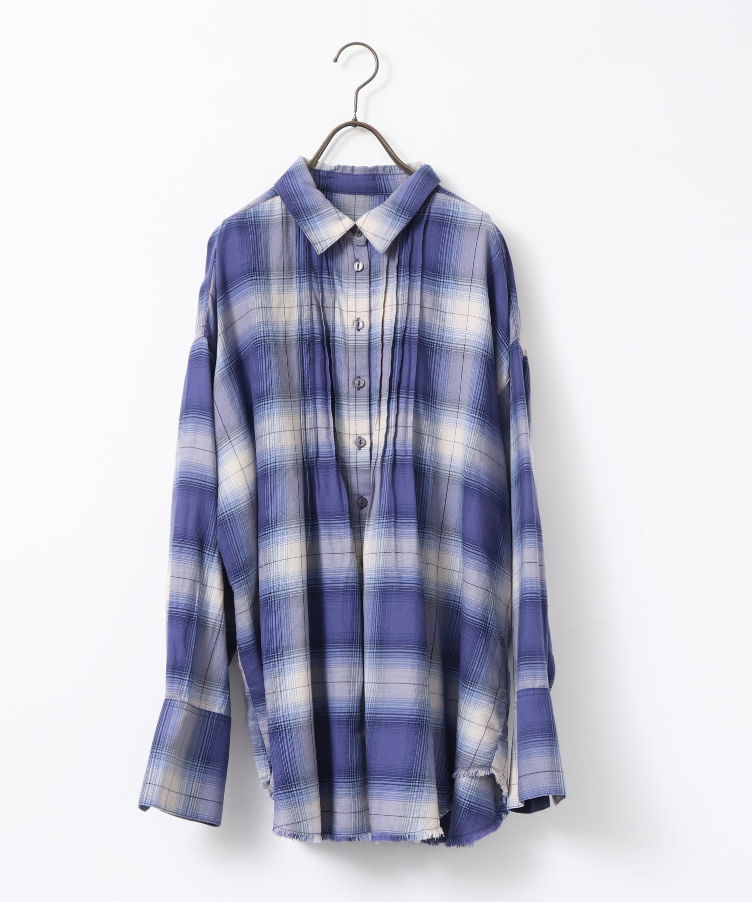 CHECKERED TUCKED-IN SHIRT
