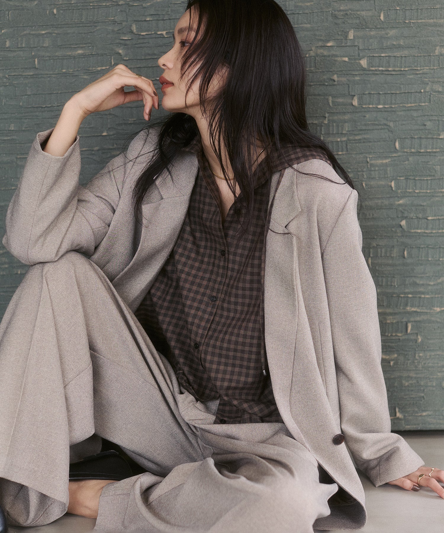 CHEQUERED HOODED SHIRT