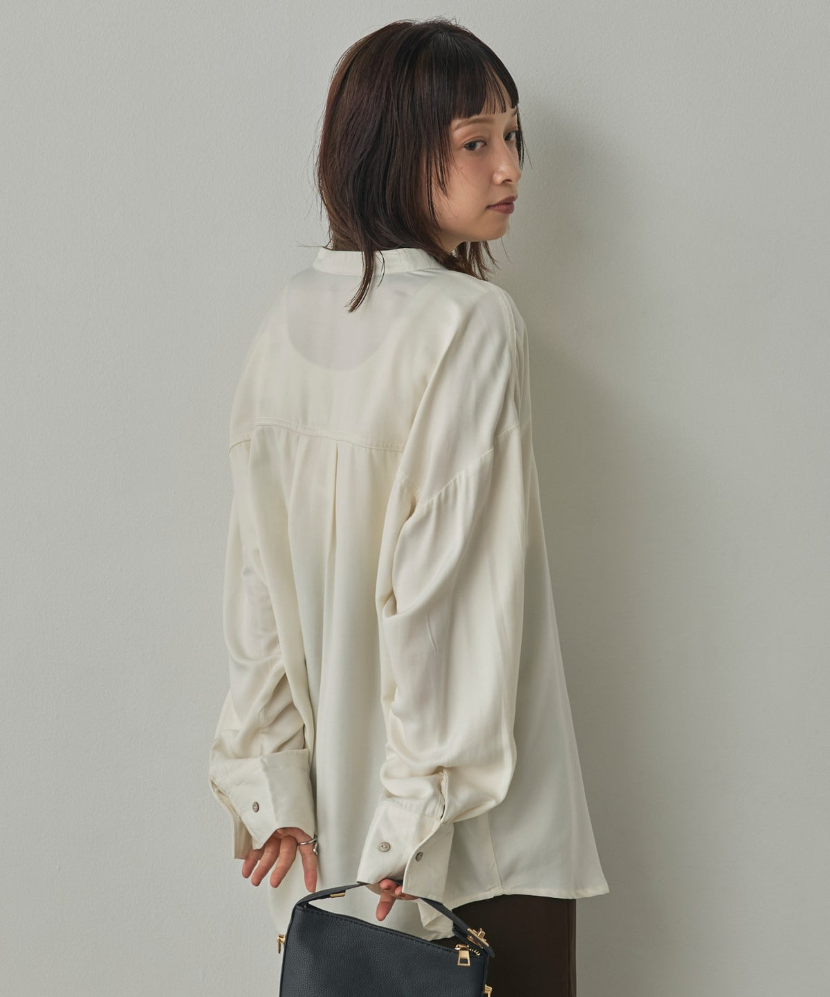 2-WAY CUPRA-LIKE BAND COLLAR SHIRT