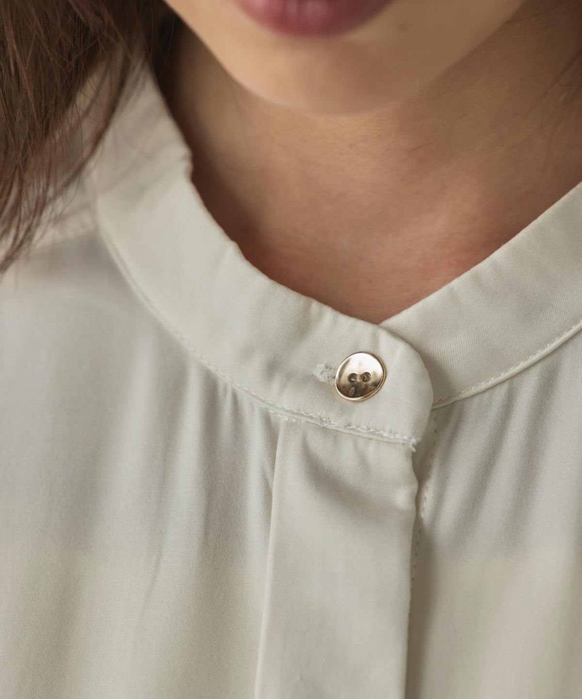 2-WAY CUPRA-LIKE BAND COLLAR SHIRT