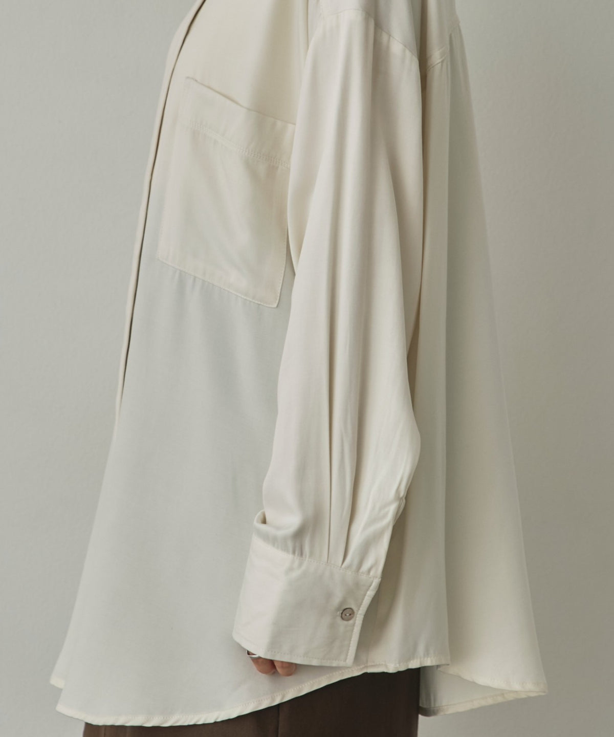 2-WAY CUPRA-LIKE BAND COLLAR SHIRT