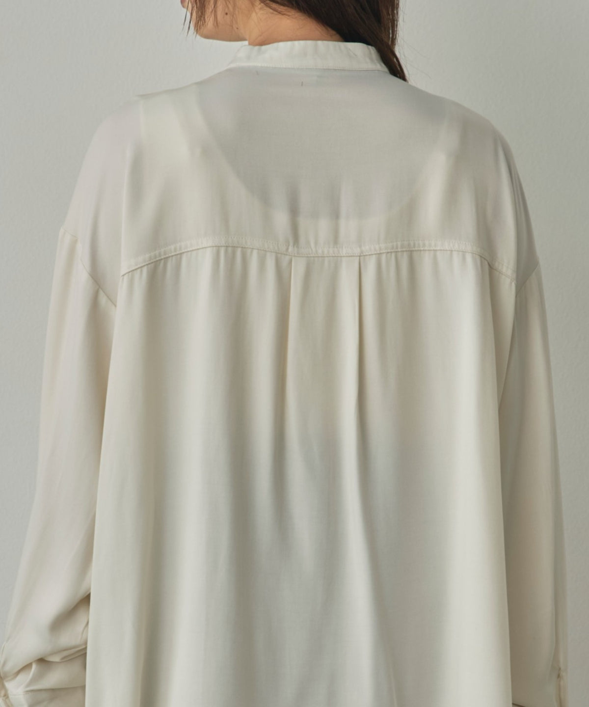 2-WAY CUPRA-LIKE BAND COLLAR SHIRT