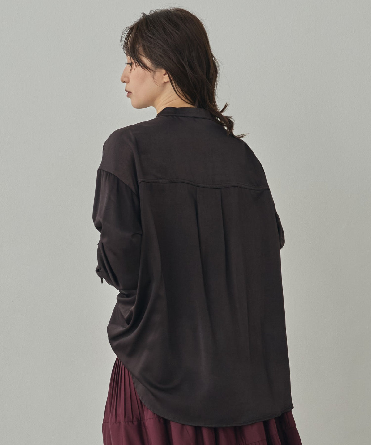 2-WAY CUPRA-LIKE BAND COLLAR SHIRT
