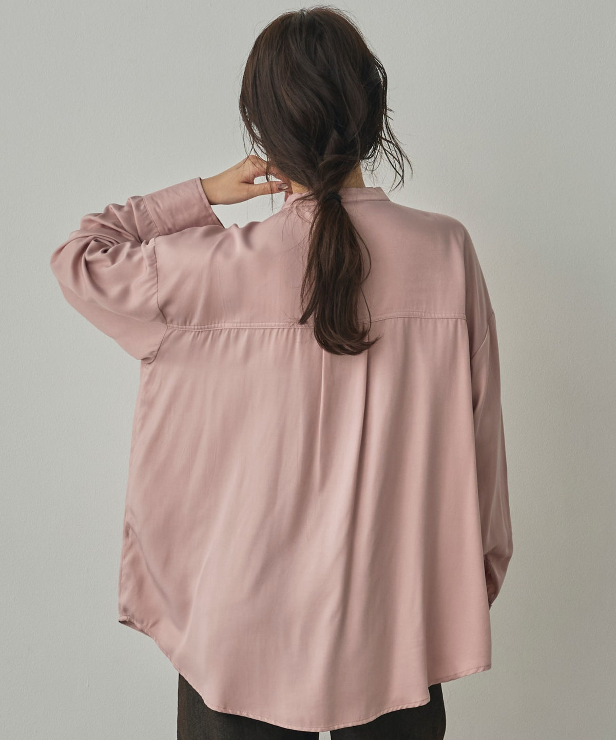 2-WAY CUPRA-LIKE BAND COLLAR SHIRT