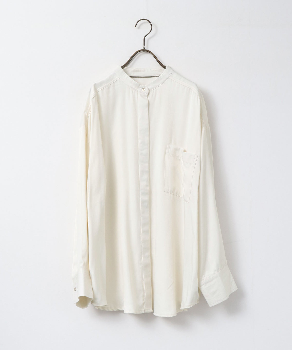 2-WAY CUPRA-LIKE BAND COLLAR SHIRT