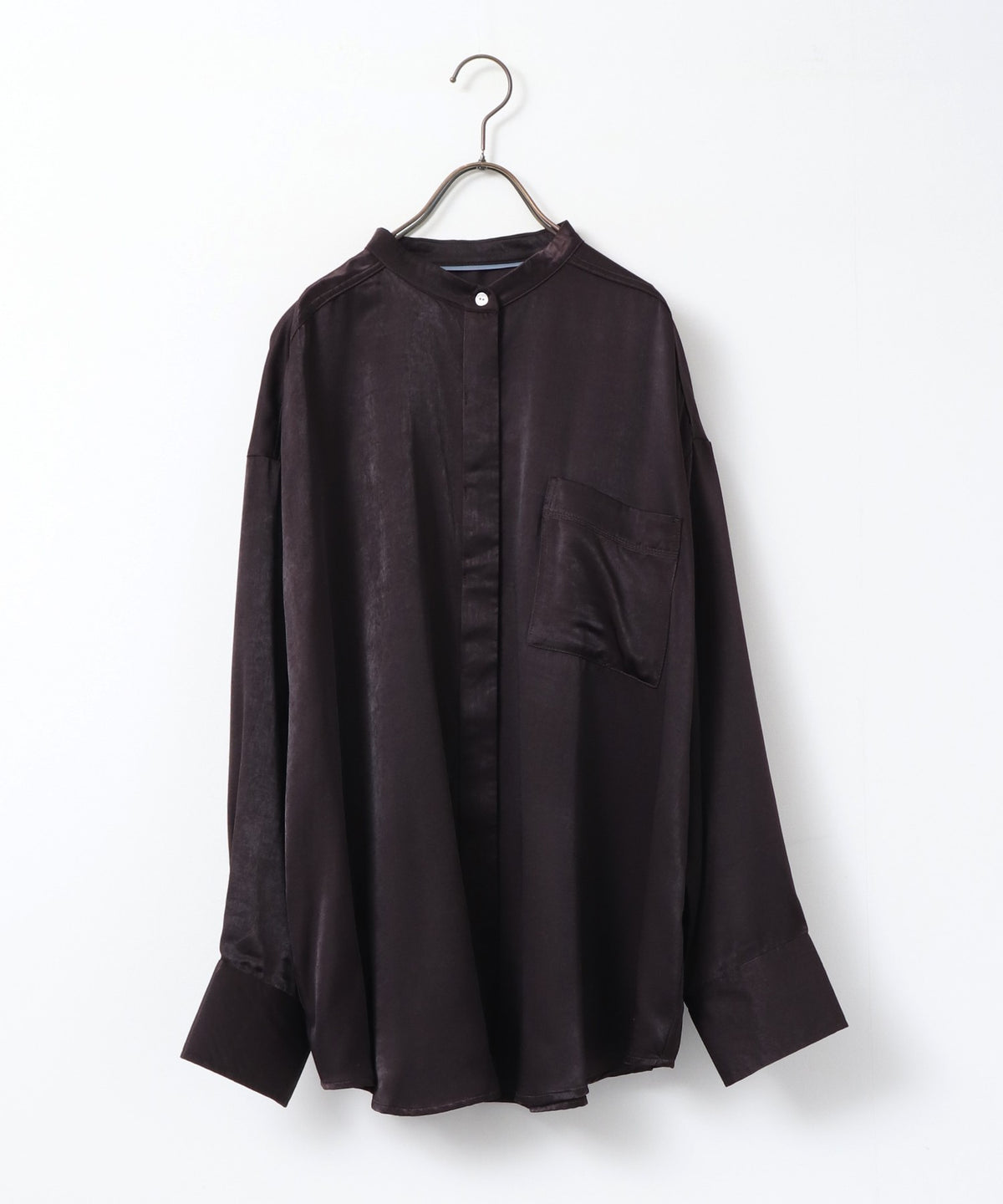 2-WAY CUPRA-LIKE BAND COLLAR SHIRT