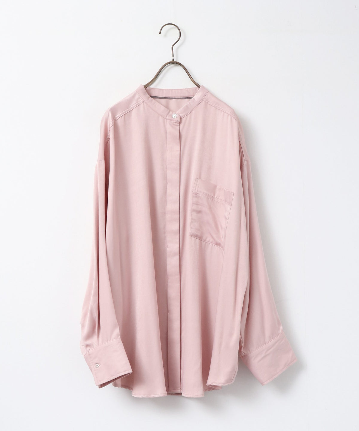 2-WAY CUPRA-LIKE BAND COLLAR SHIRT
