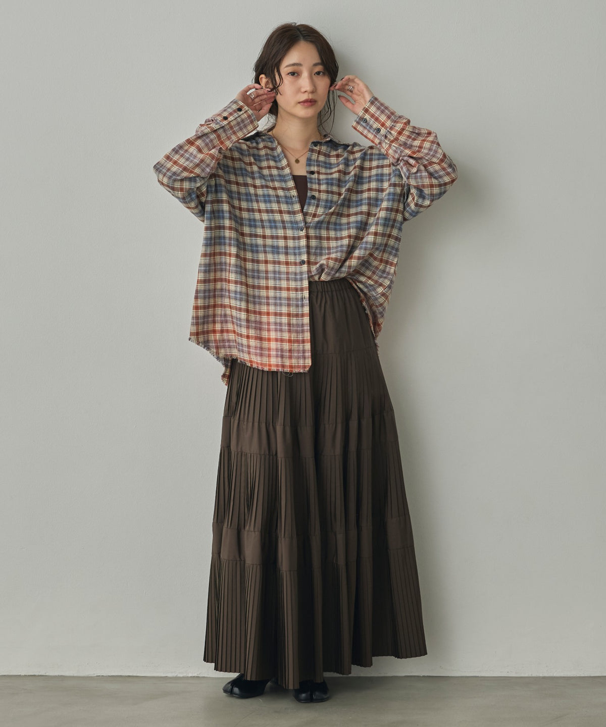 CHECKED GRADIENT SHIRT