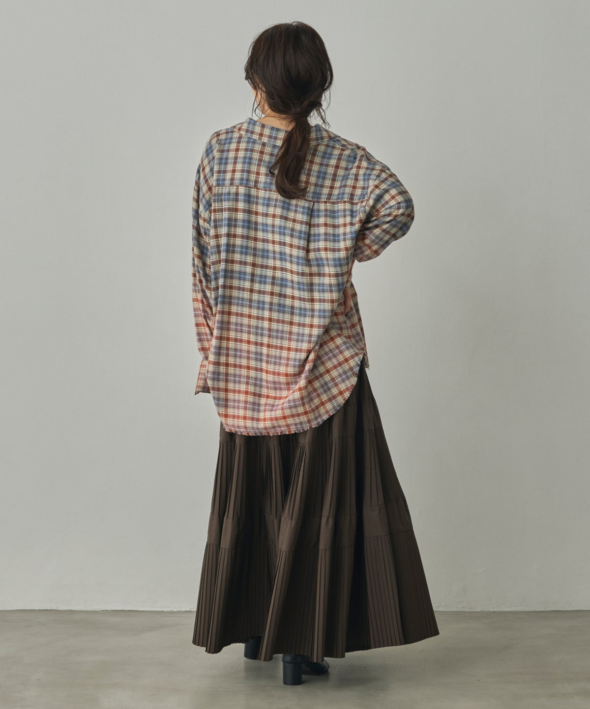 CHECKED GRADIENT SHIRT