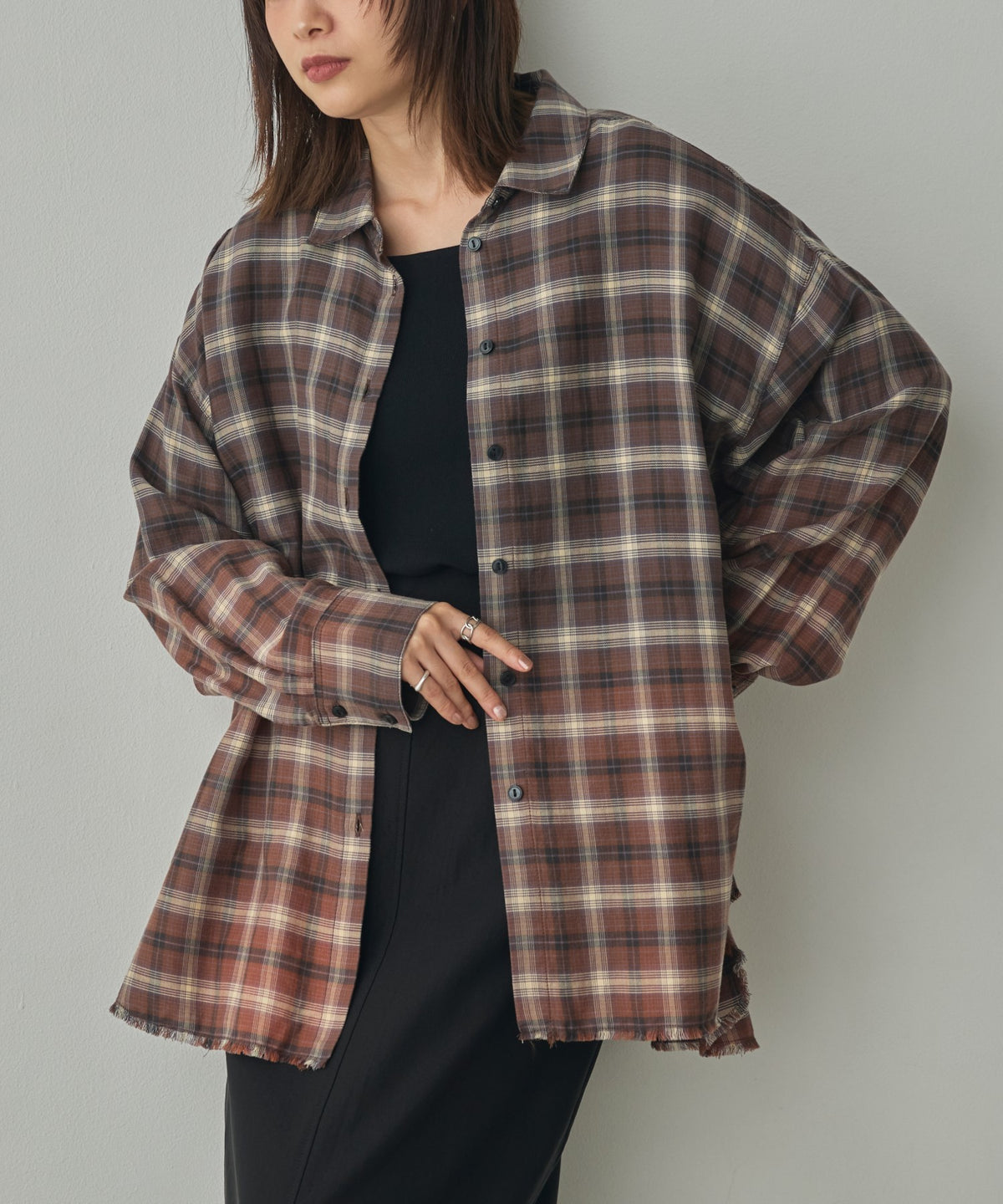 CHECKED GRADIENT SHIRT