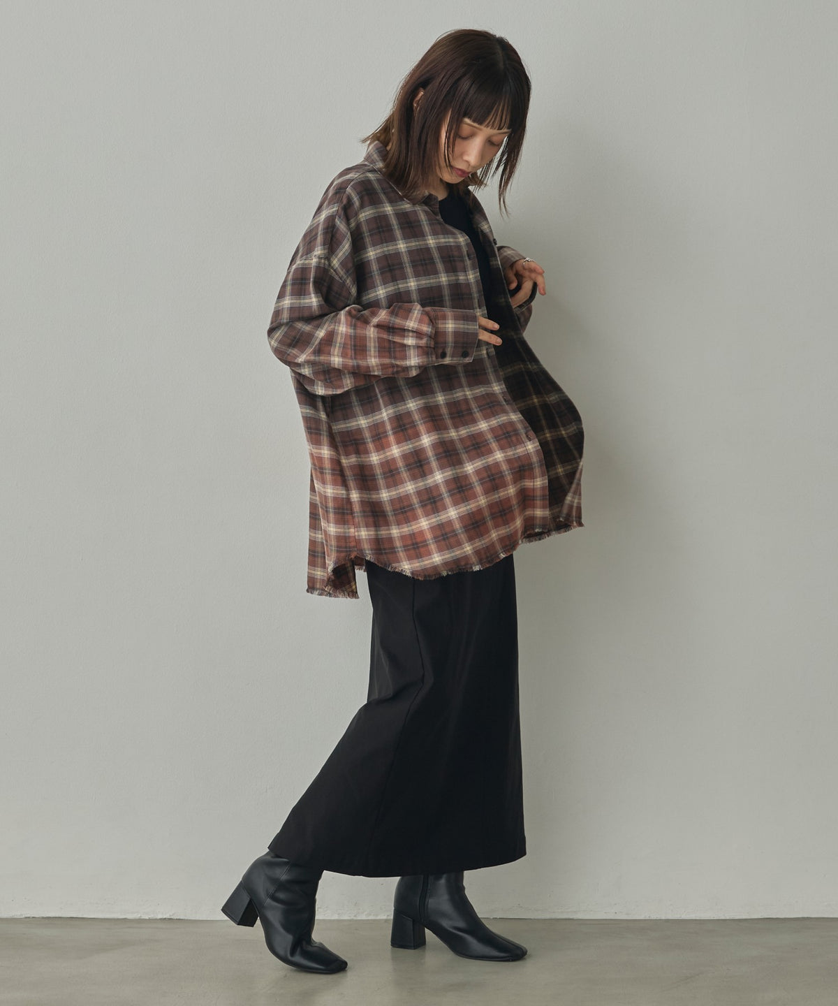 CHECKED GRADIENT SHIRT