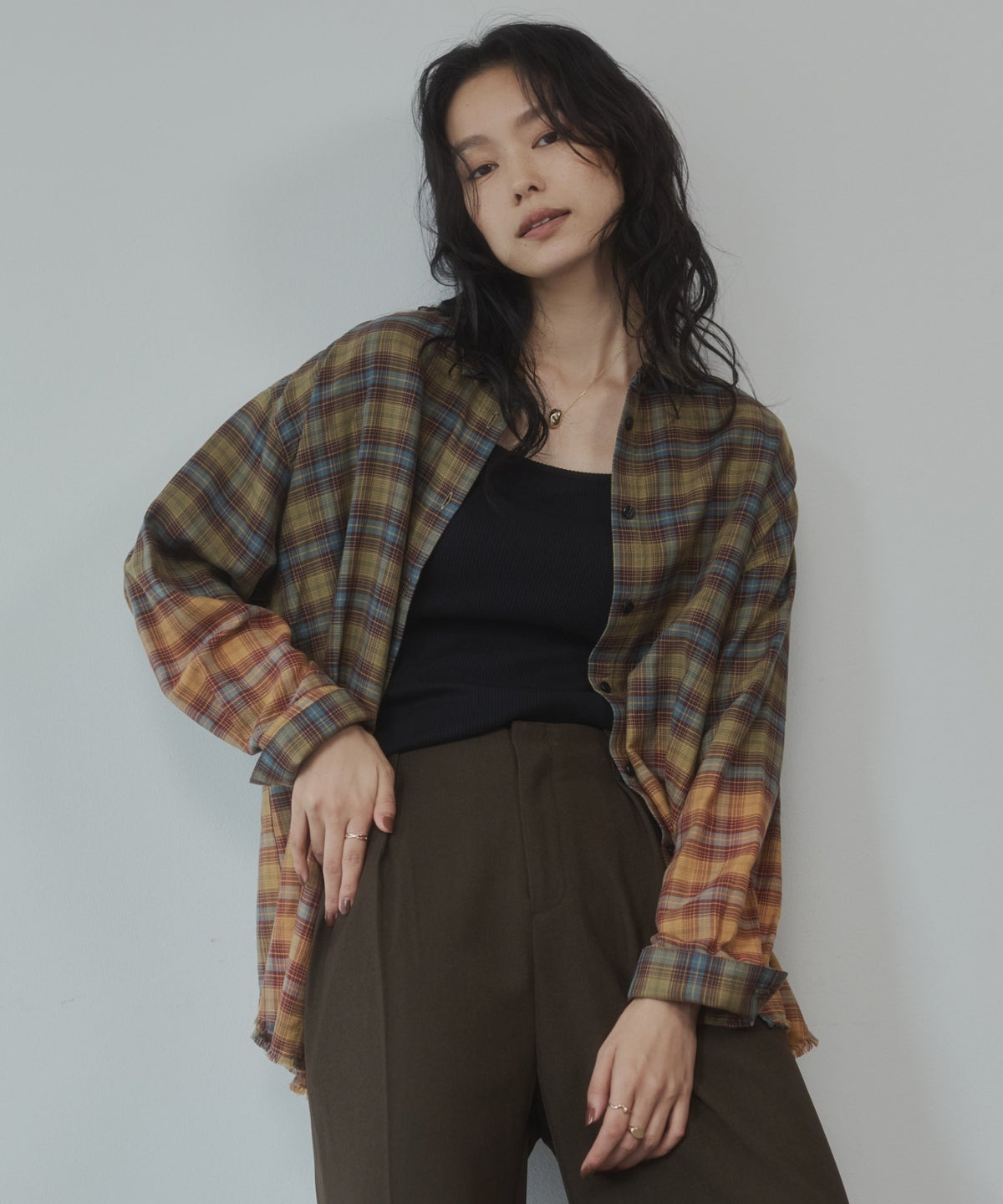 CHECKED GRADIENT SHIRT