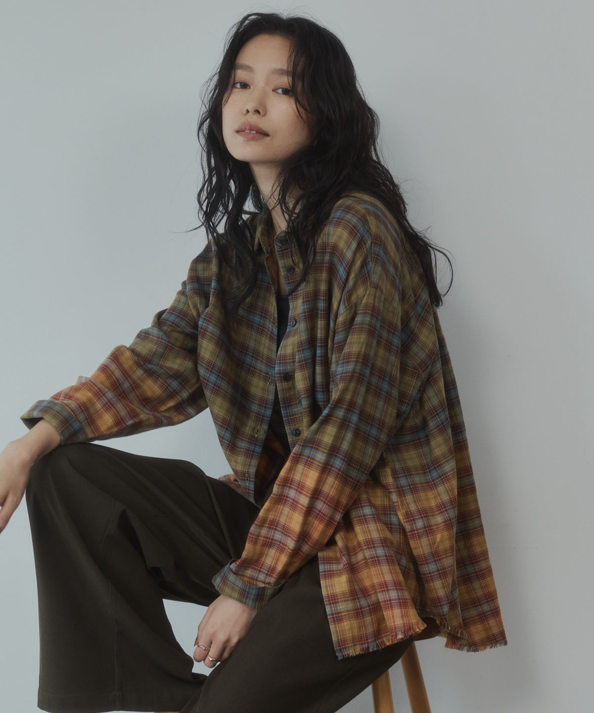 CHECKED GRADIENT SHIRT