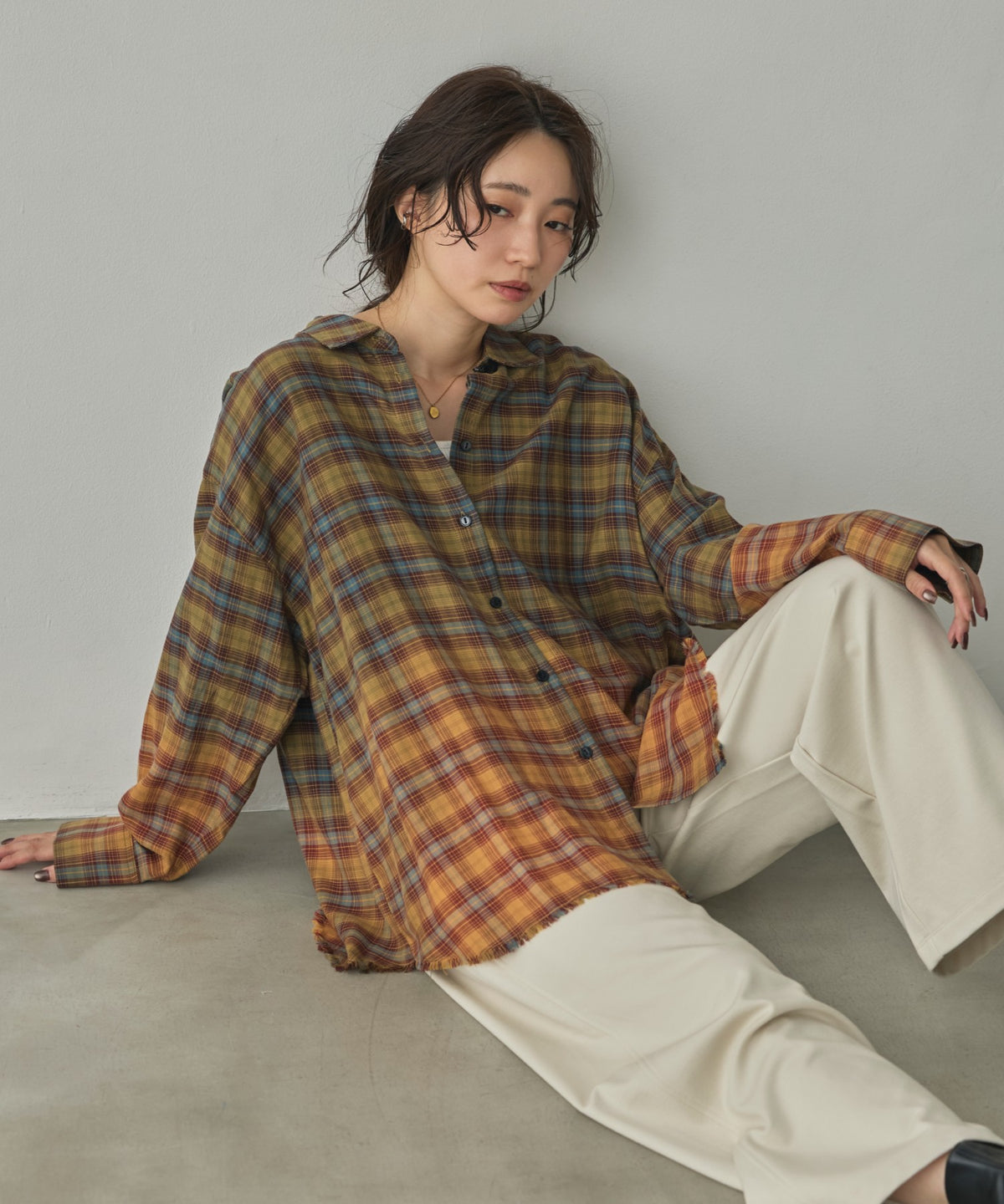 CHECKED GRADIENT SHIRT