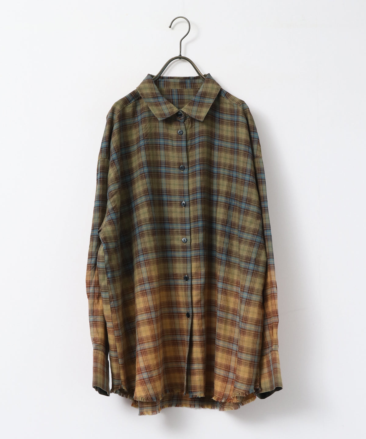 CHECKED GRADIENT SHIRT