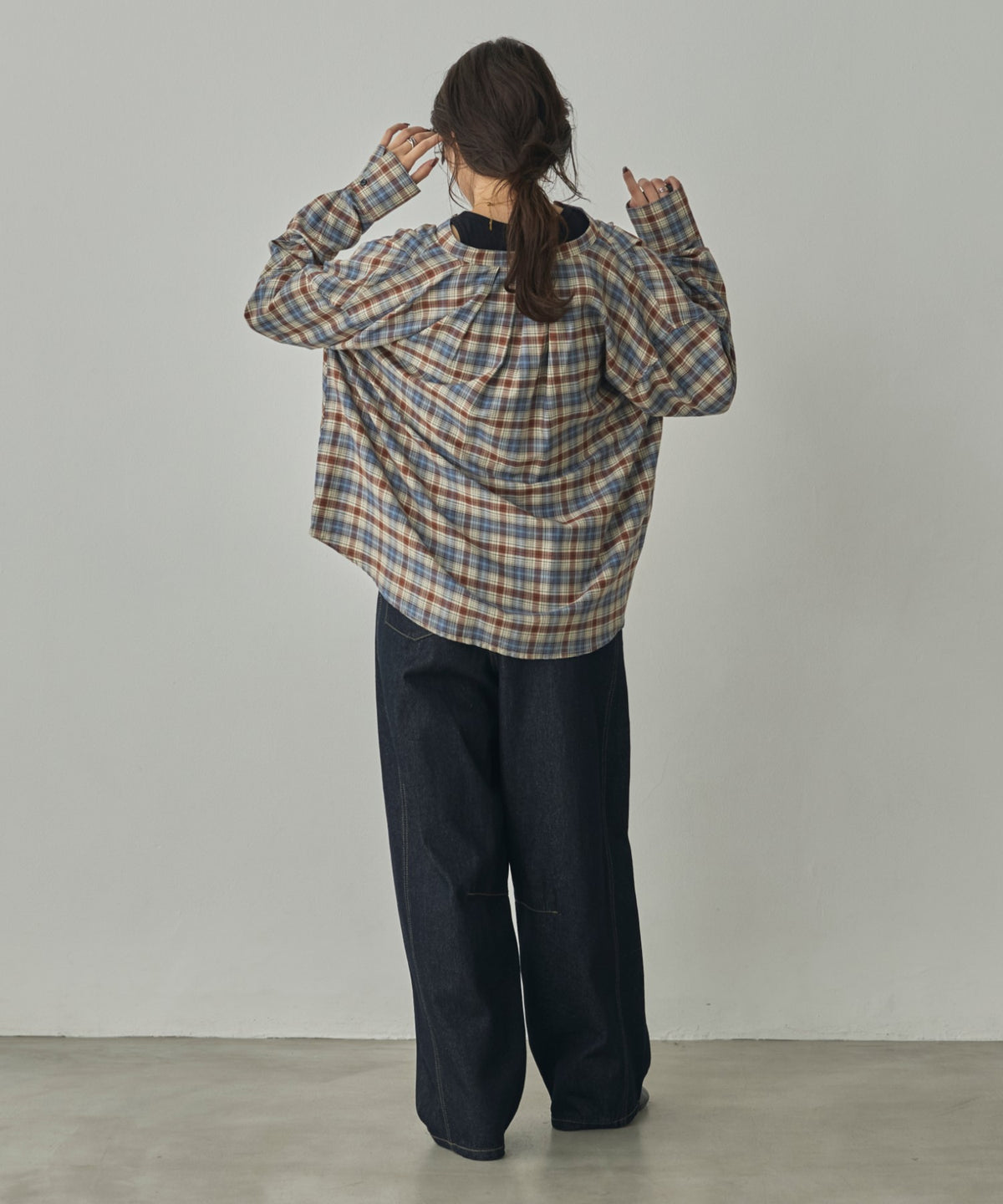 CHECK-FRONT SHIRT