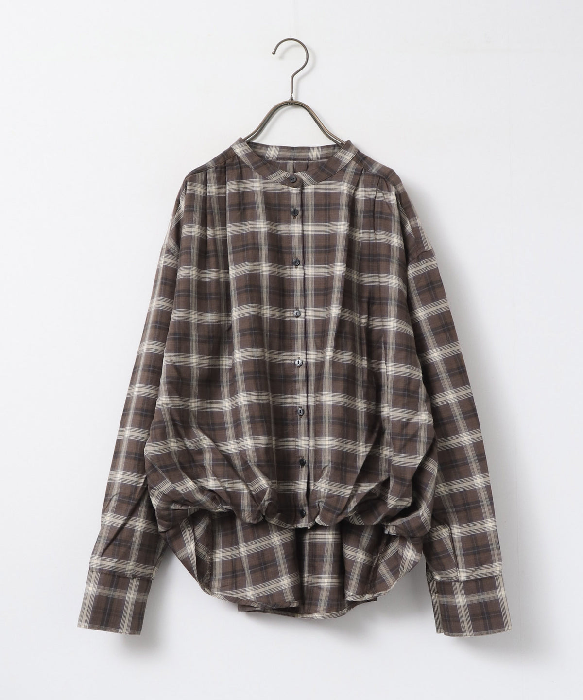 CHECK-FRONT SHIRT