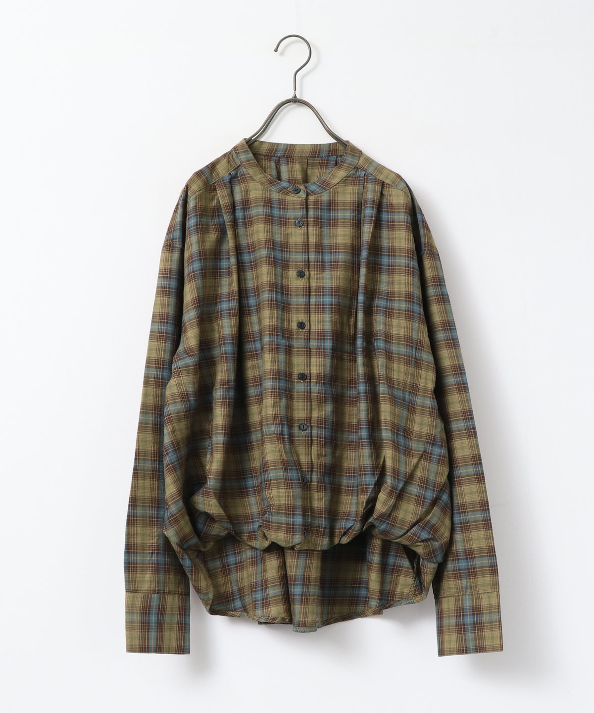 CHECK-FRONT SHIRT