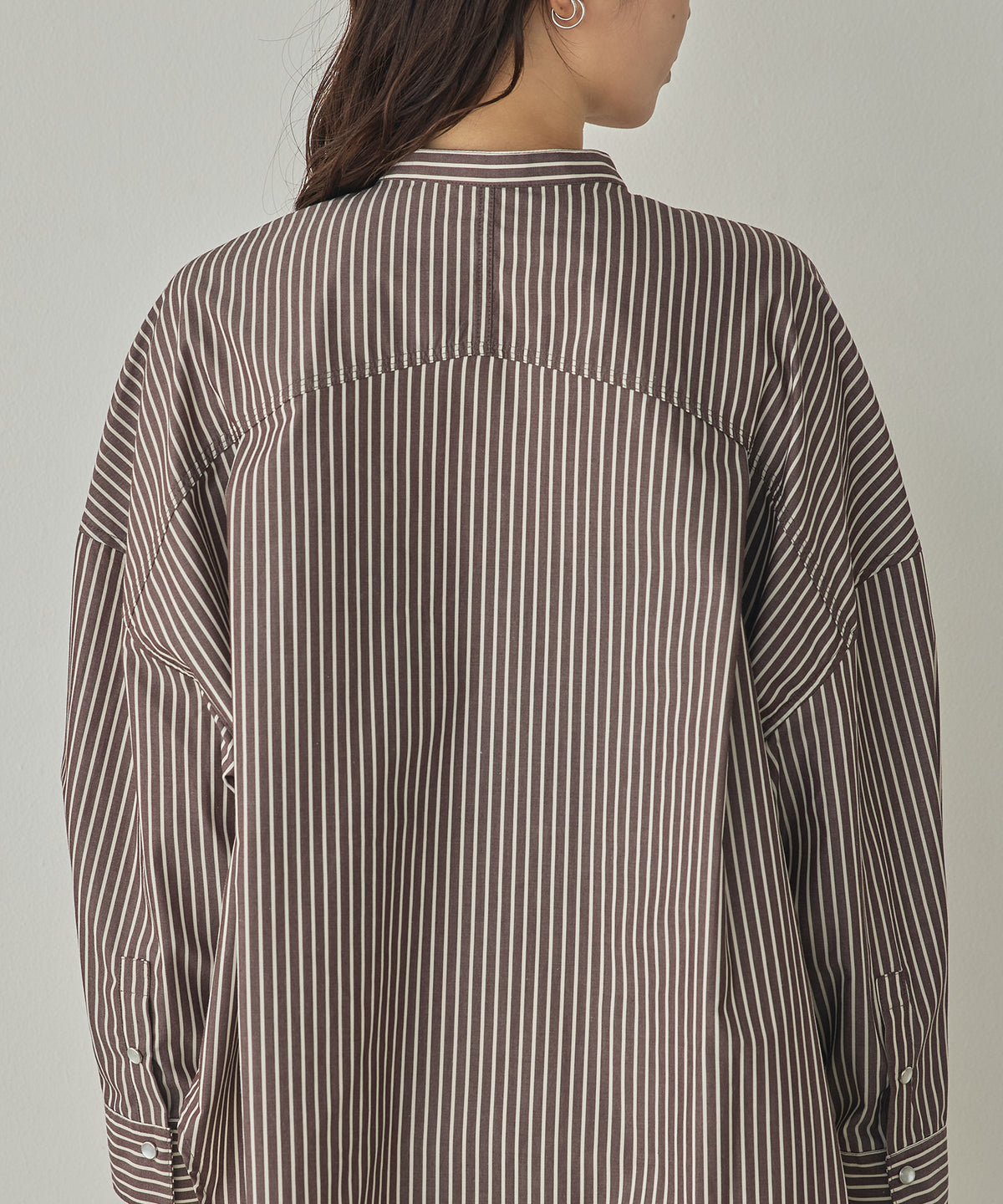 YARN-DYED STRIPED OVERSHIRT