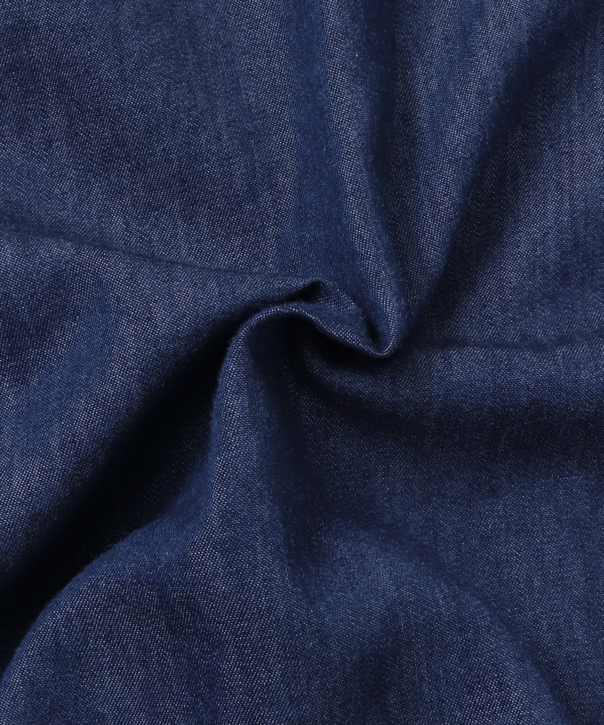 [LIMITED] SLUB-DENIM STRIPED RUFFLED SHIRT