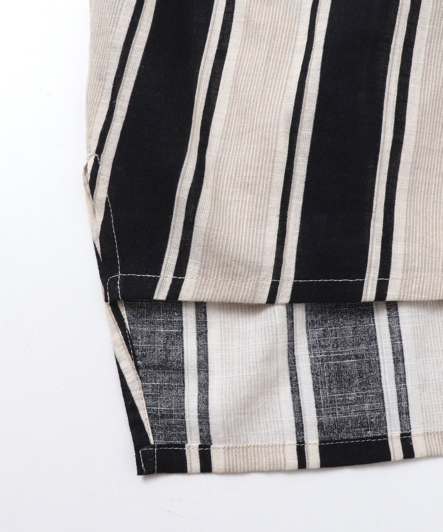 COTTON SLUB STRIPED BLOUSE