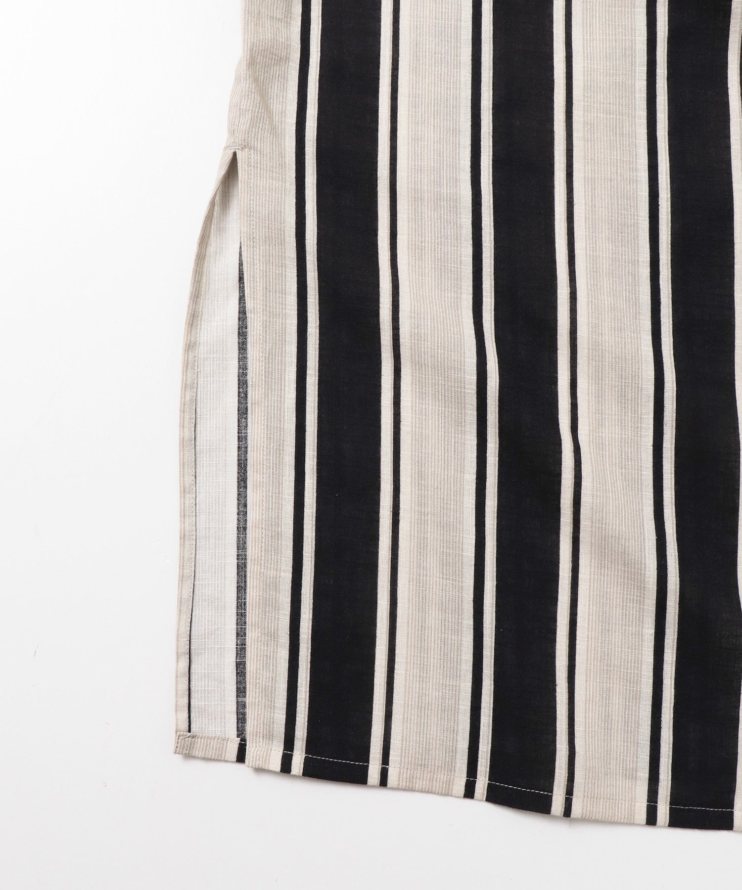 COTTON SLUB STRIPED DRESS