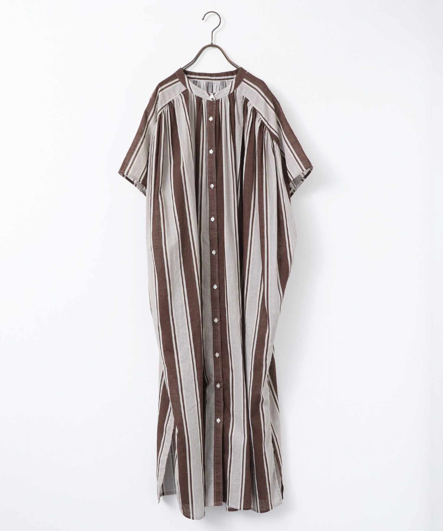 COTTON SLUB STRIPED DRESS