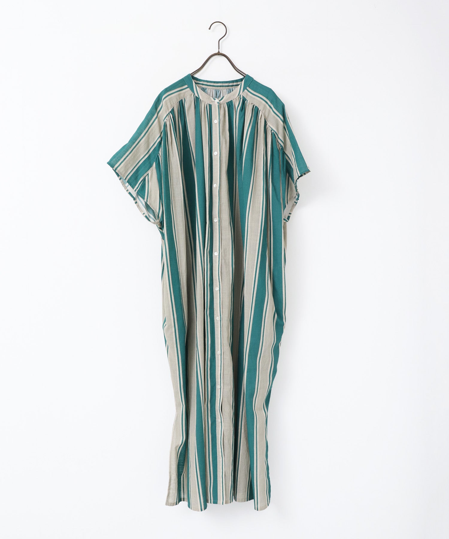 COTTON SLUB STRIPED DRESS