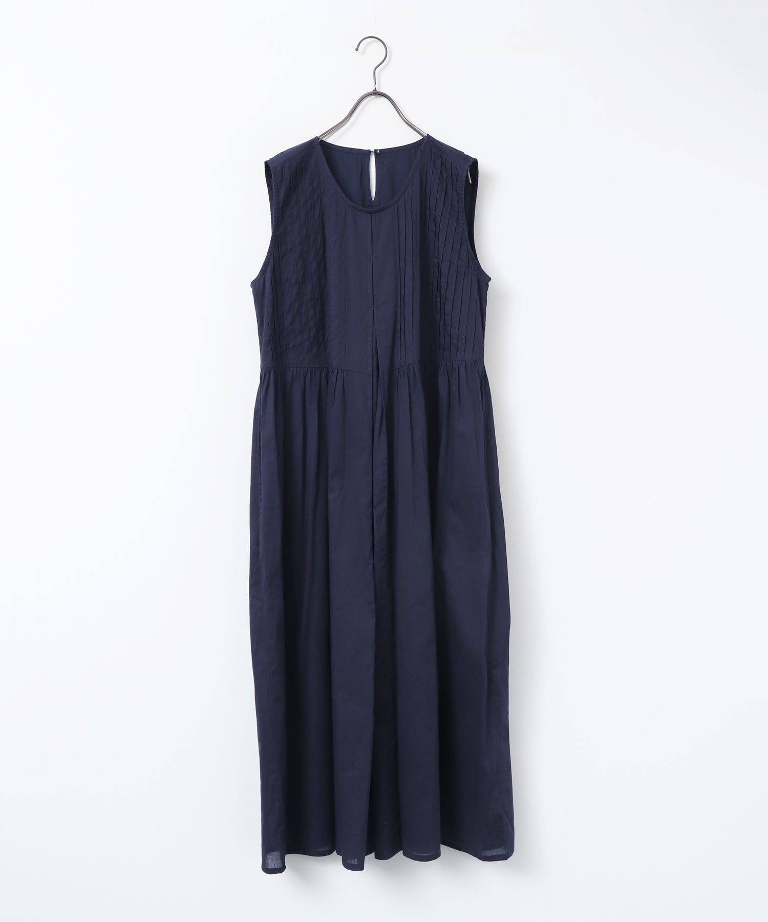 PINTUCK SLEEVELESS DRESS