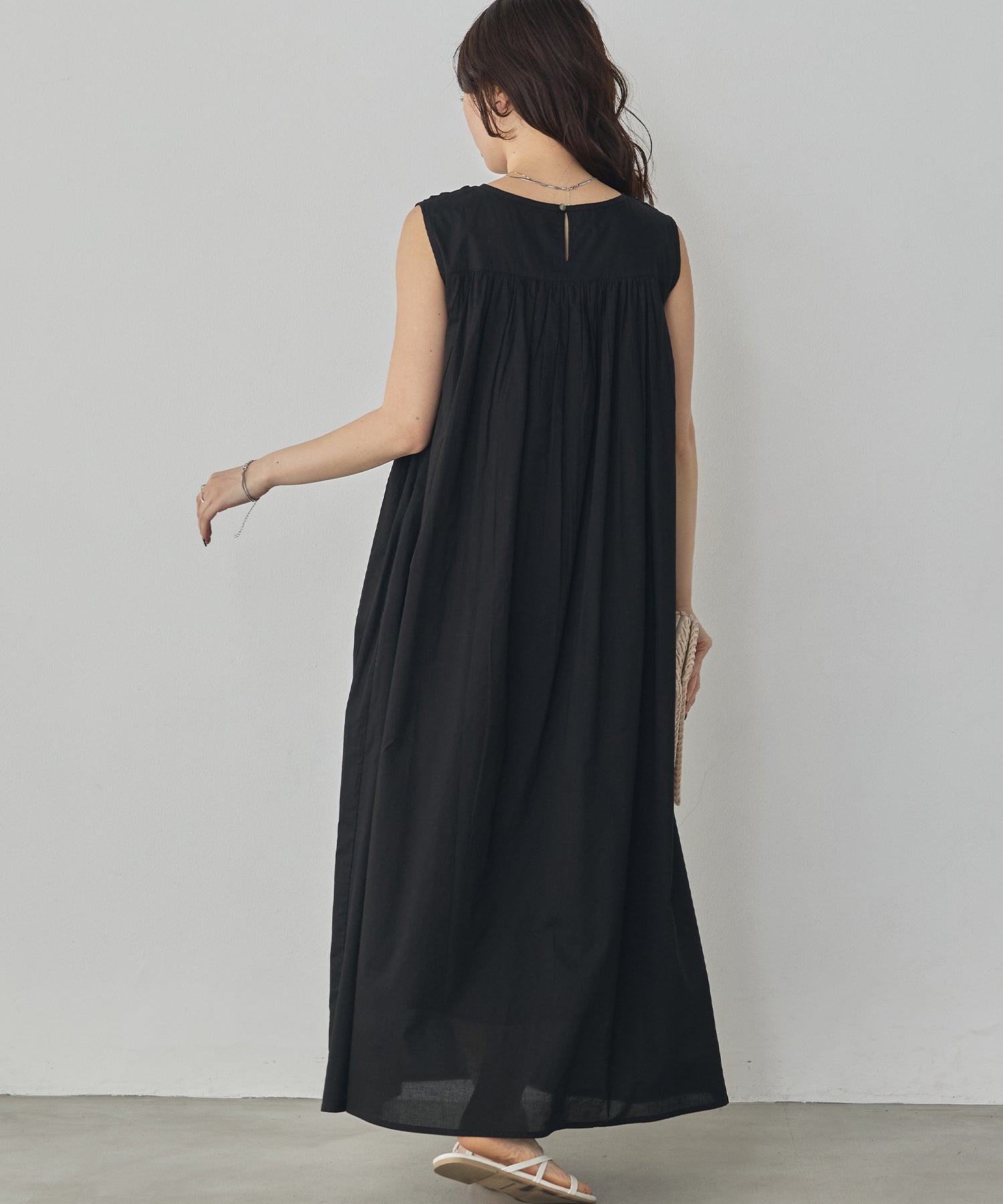 HAND-SMOCKED SLEEVELESS DRESS