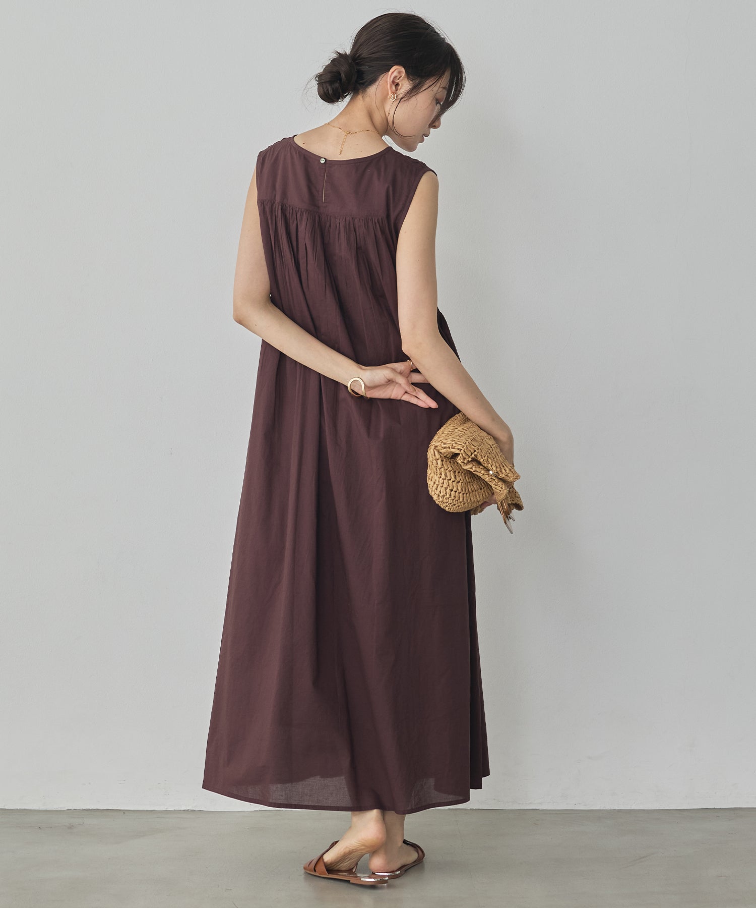 HAND-SMOCKED SLEEVELESS DRESS