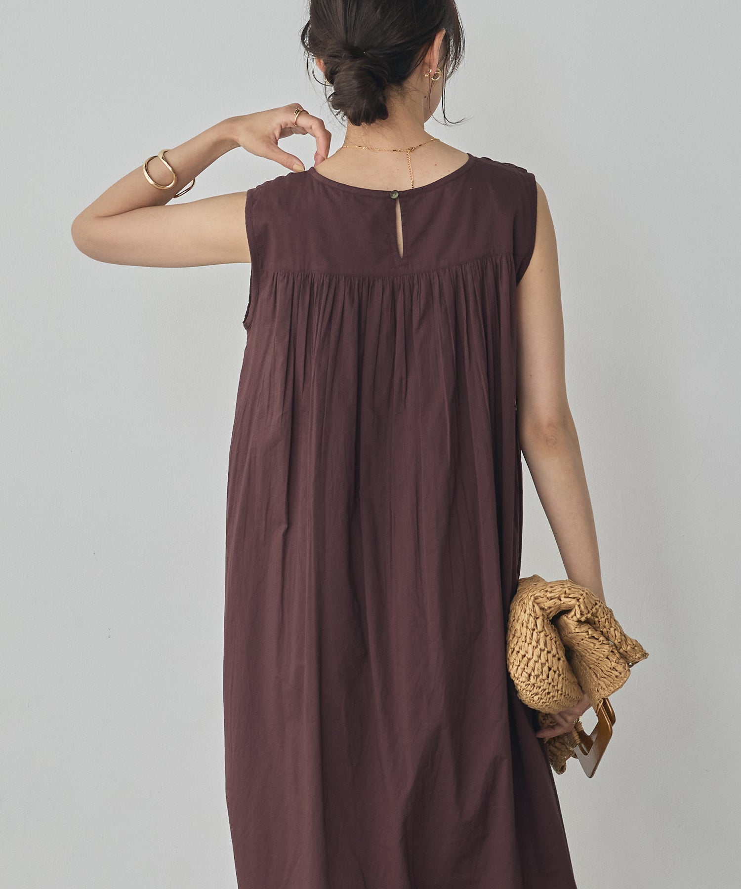 HAND-SMOCKED SLEEVELESS DRESS