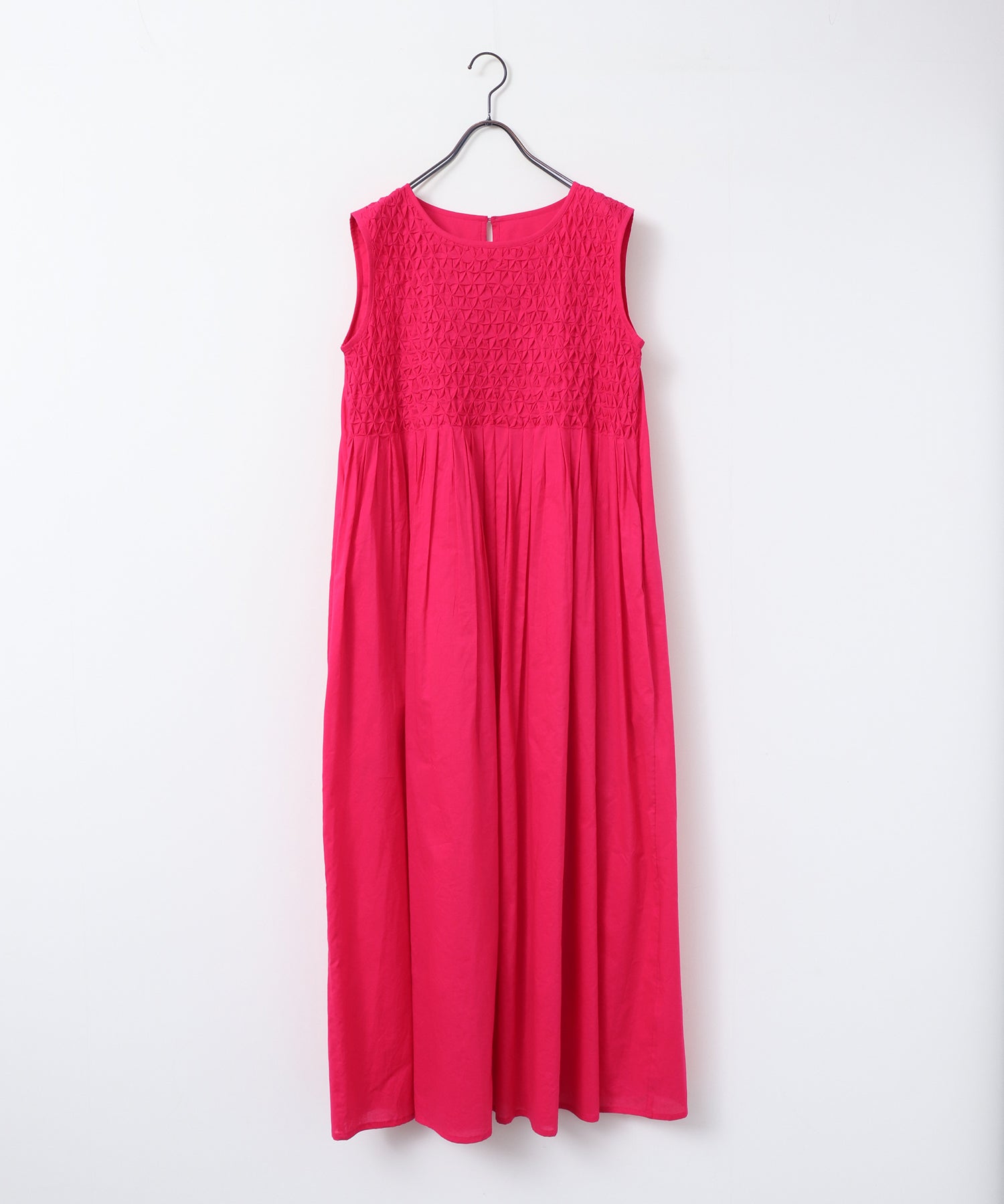 HAND-SMOCKED SLEEVELESS DRESS