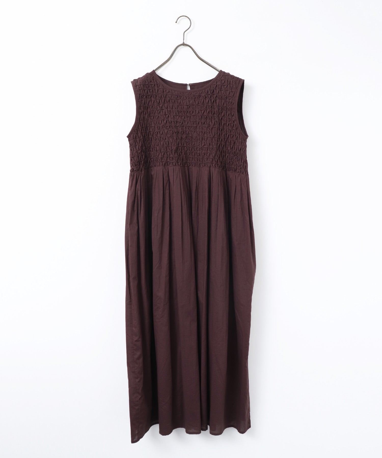 HAND-SMOCKED SLEEVELESS DRESS