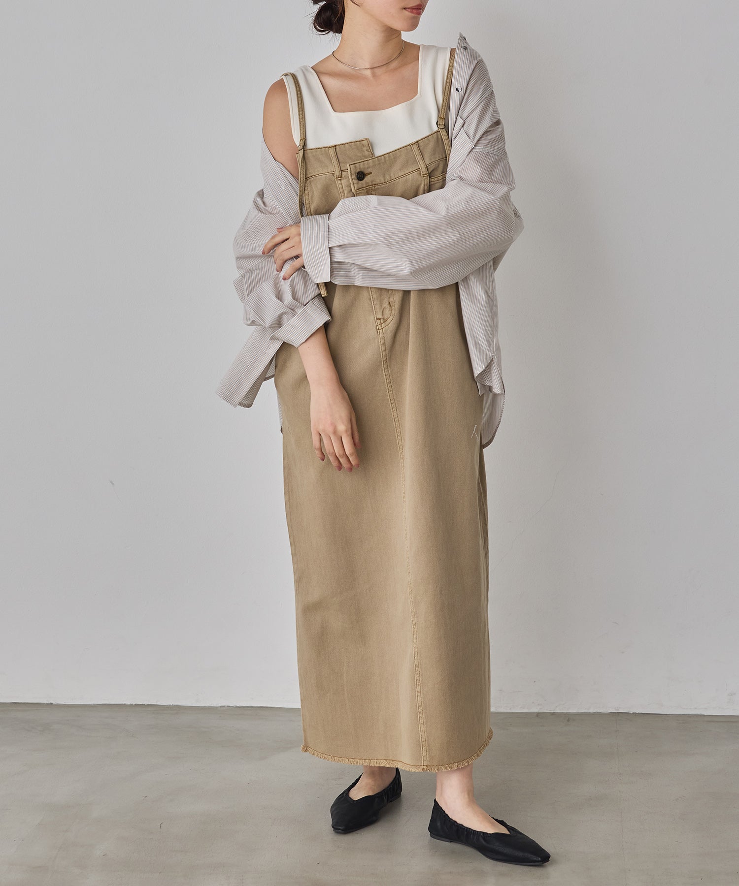 デニム/ツイル ジャンパースカート