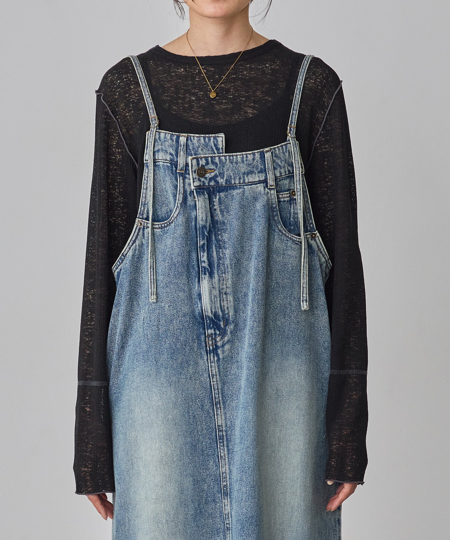 デニム/ツイル ジャンパースカート