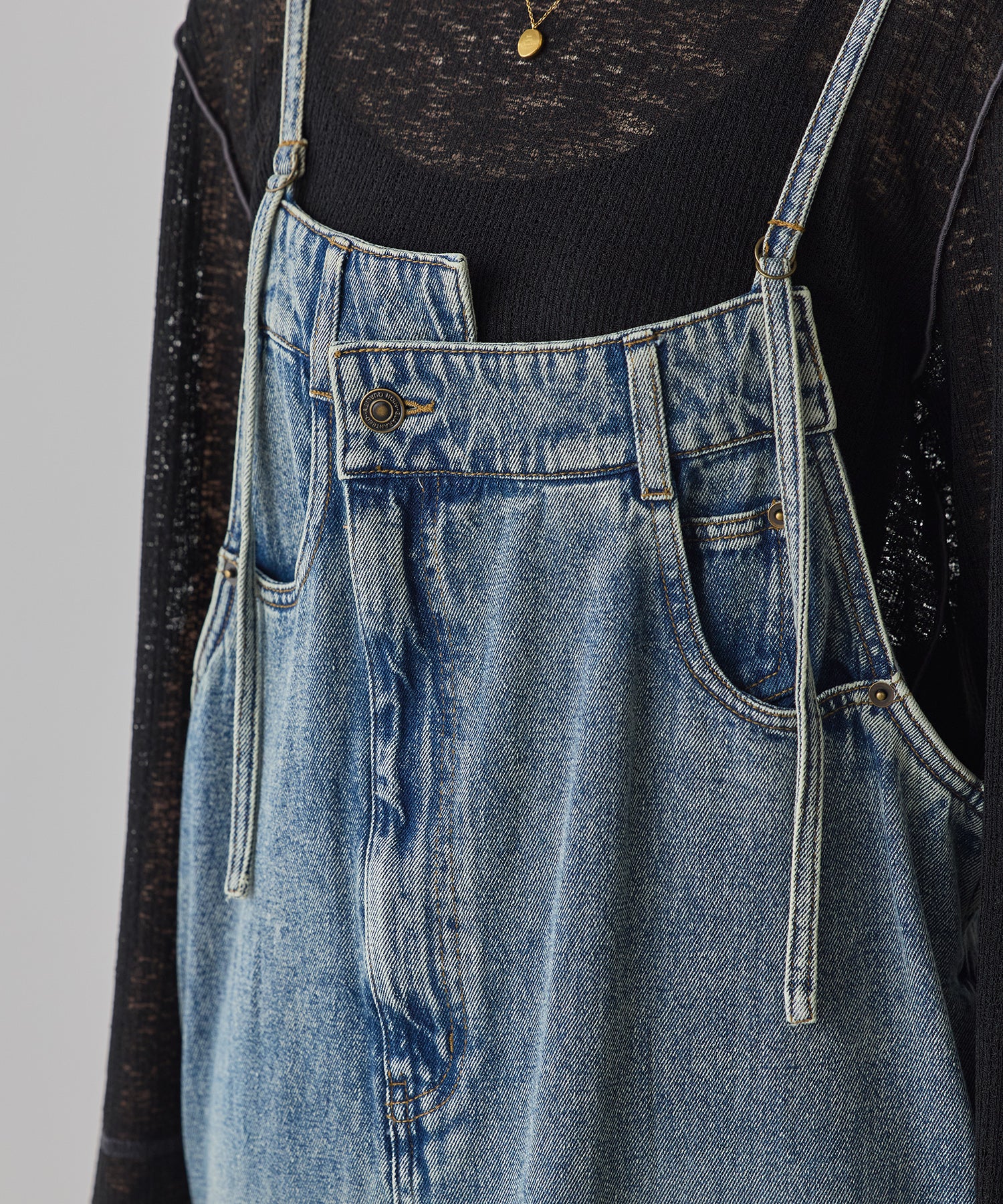 デニム/ツイル ジャンパースカート