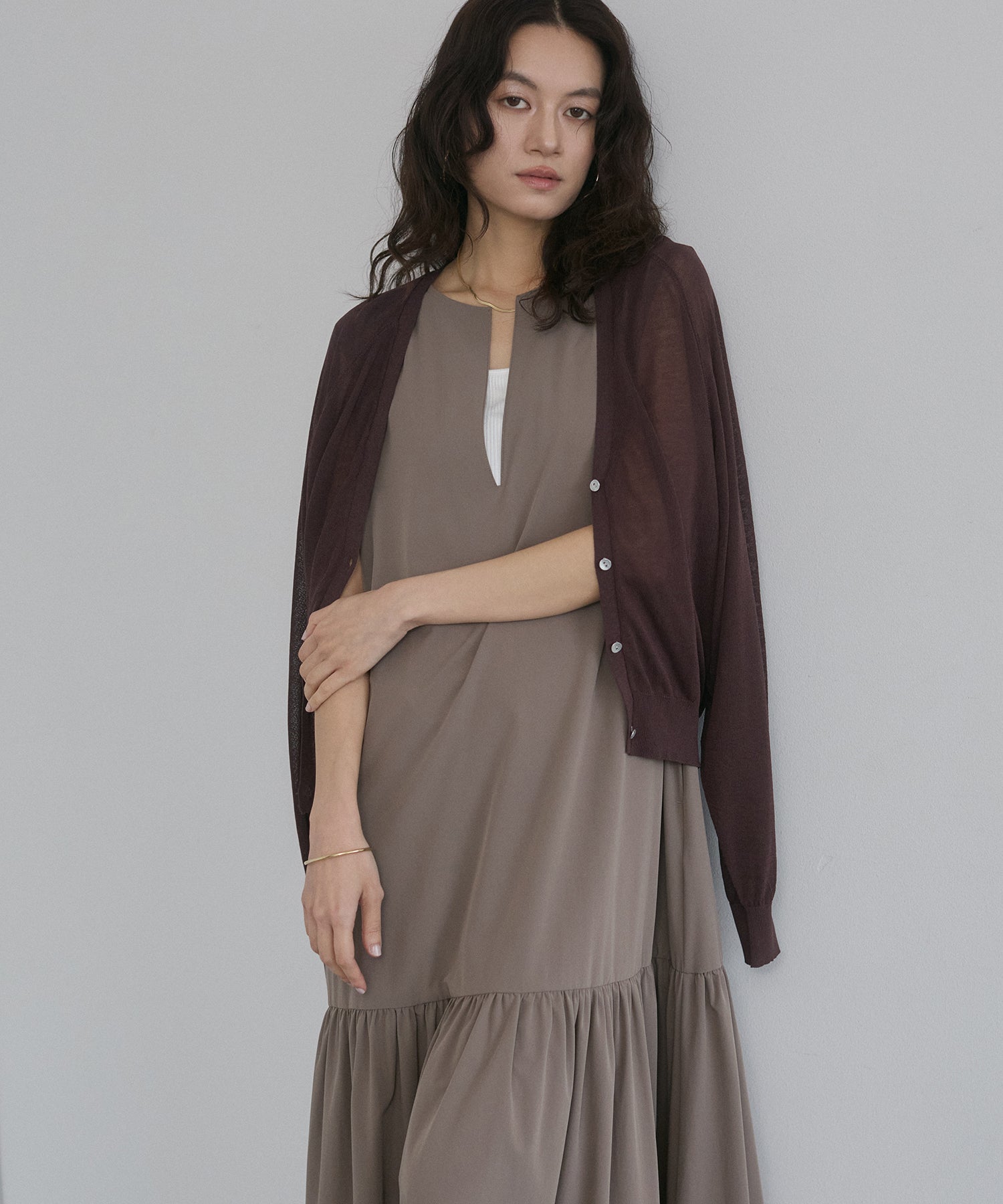 [ICE TOUCH]2WAY DRAWSTRING DRESS