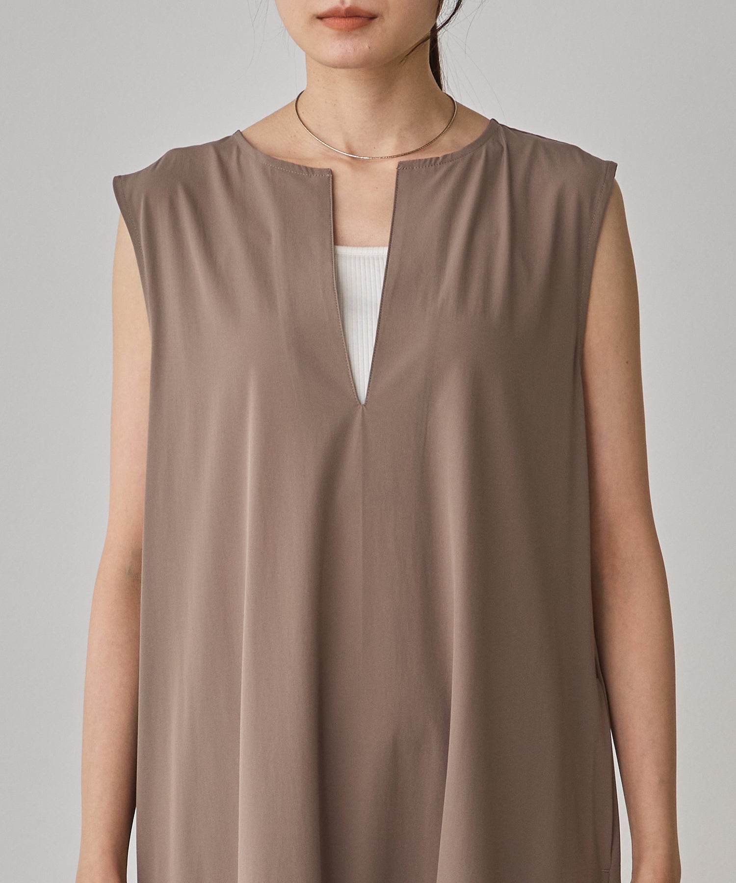 [ICE TOUCH]2WAY DRAWSTRING DRESS