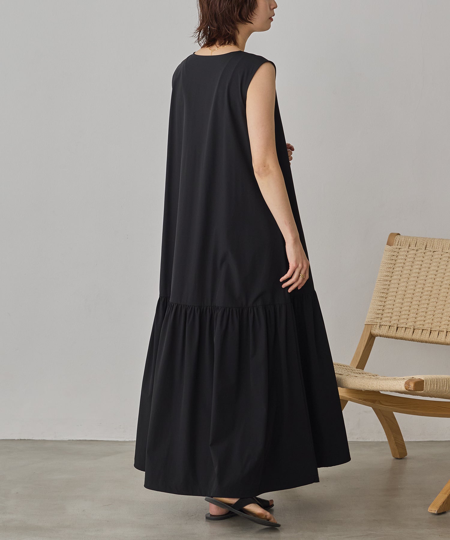 [ICE TOUCH]2WAY DRAWSTRING DRESS