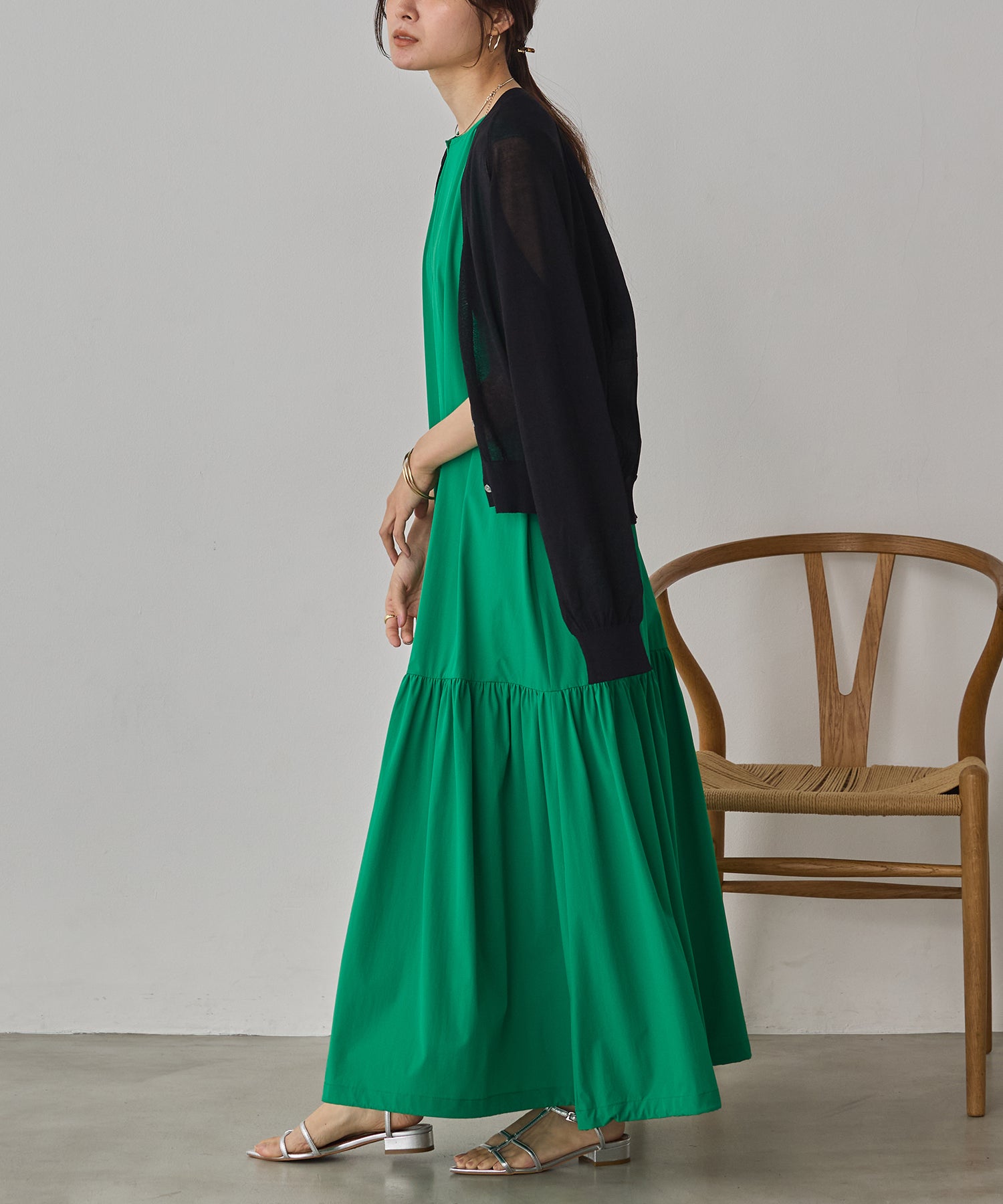 [ICE TOUCH]2WAY DRAWSTRING DRESS
